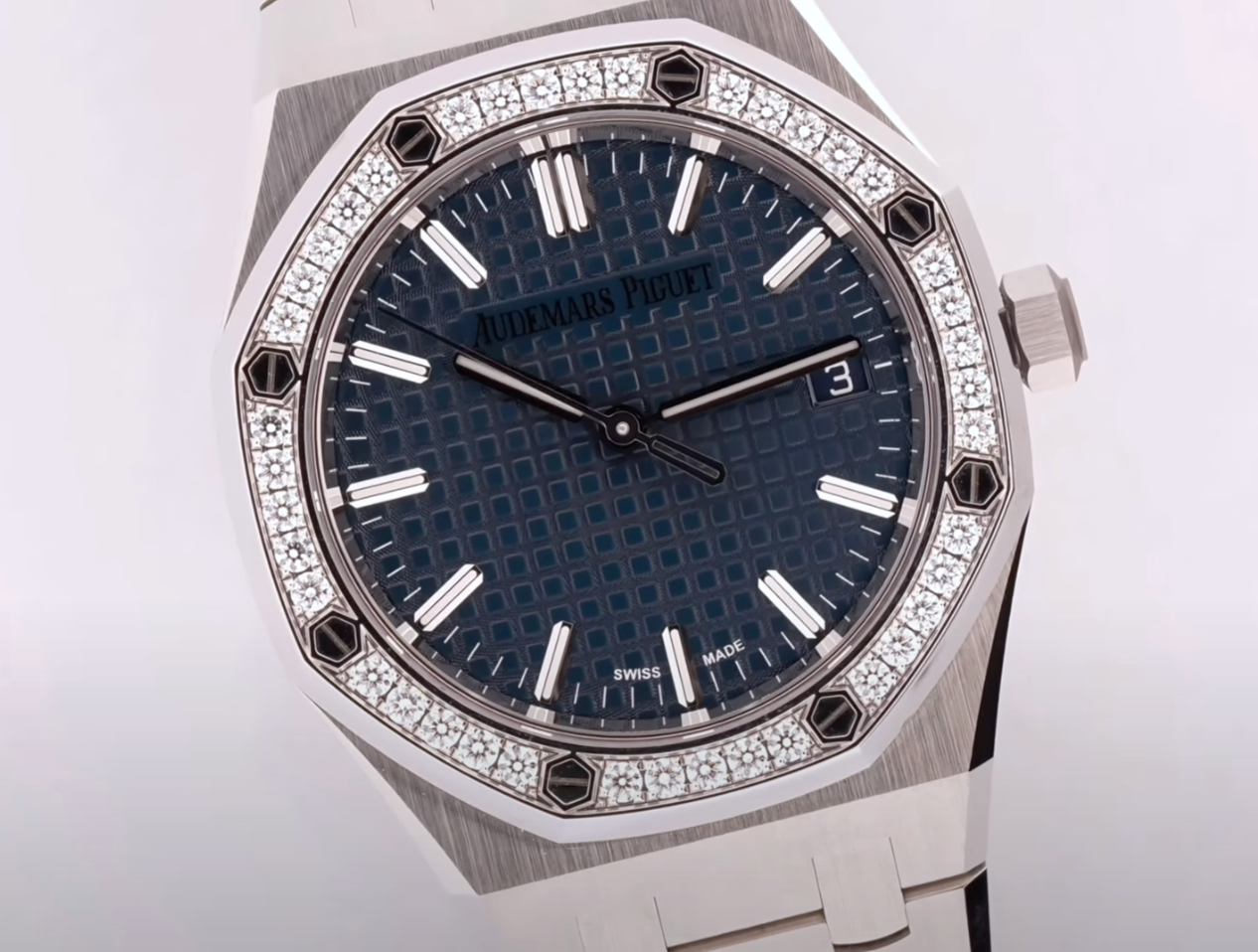 Audemars Piguet Royal Oak 34mm Blue & Diamonds