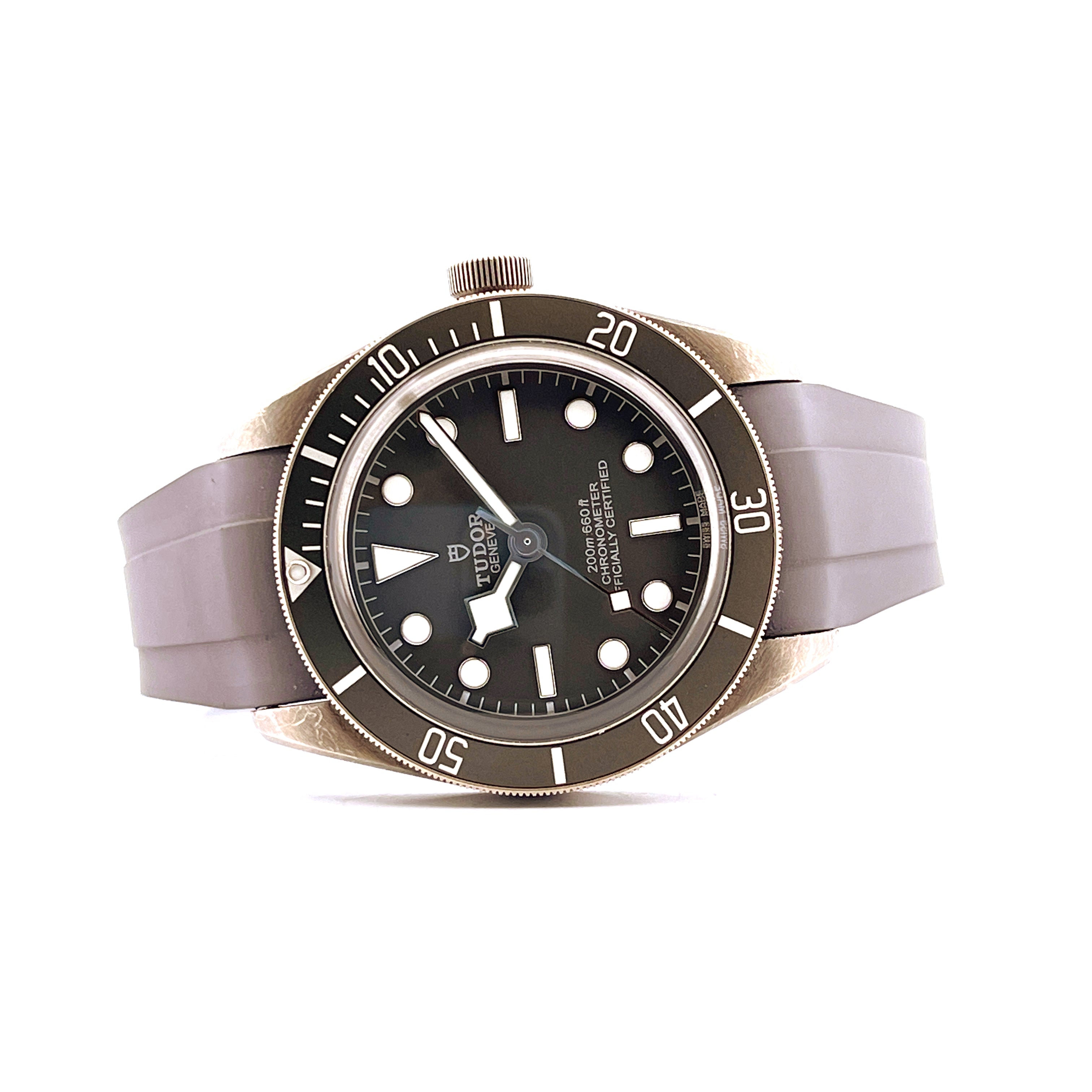 Tudor Black Bay Fifty-Eight Silver Automatik mit grauem Kautschukband