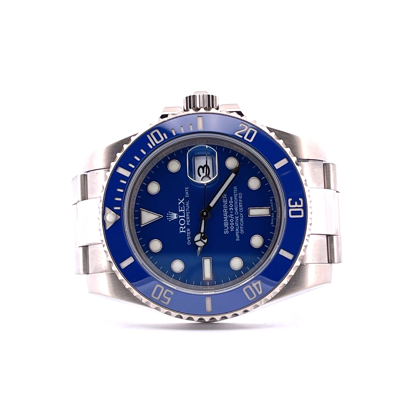 Rolex - Rolex Submariner Date SMURPH Whitegold - Juwelier Spliedt