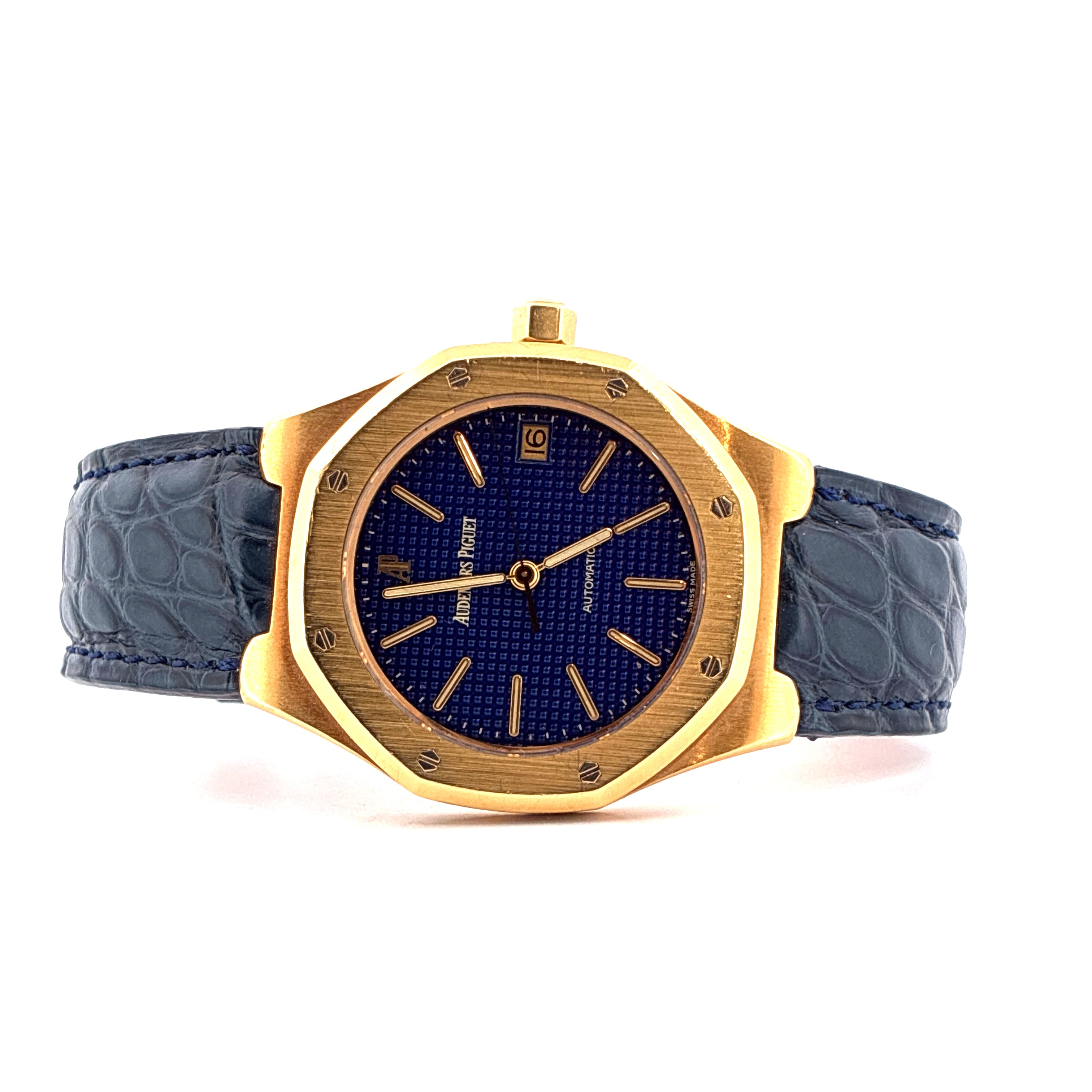 Royal Oak / Blue Dial / Folding Clasp / very rare / D-Series / Vintage / Full-Set / 1995