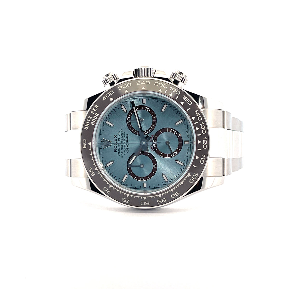 Daytona Platin 126506 Ice Blue / unpolshed / Full Set & all Links / 2025
