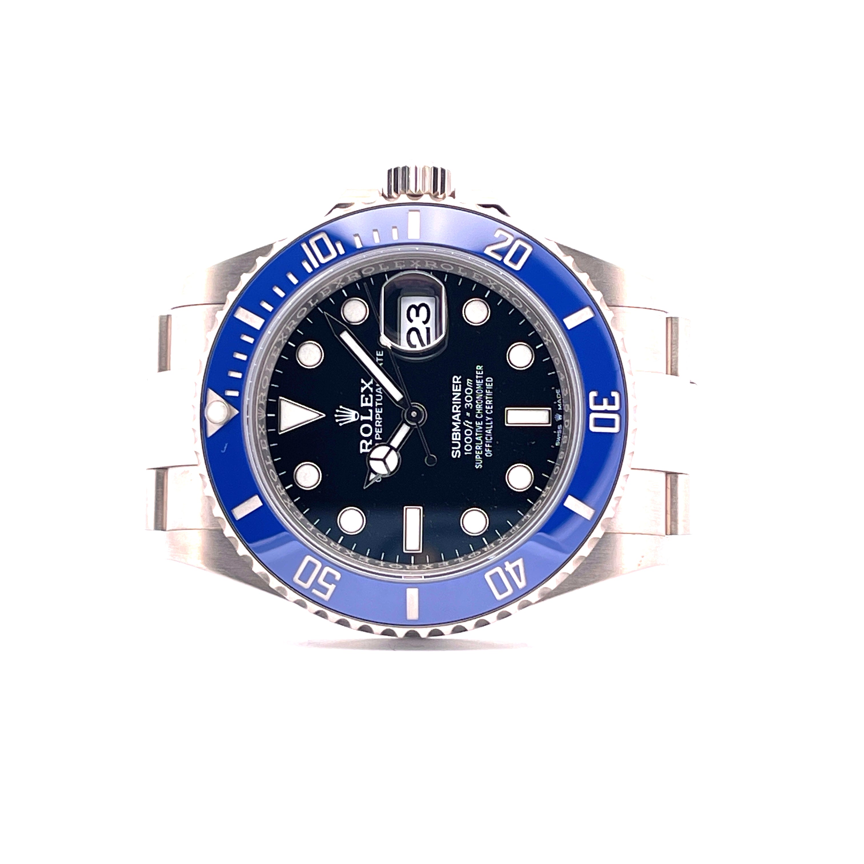 Rolex Submariner Date 126619LB in Weißgold mit blauem Zifferblatt und blauer Keramiklünette
