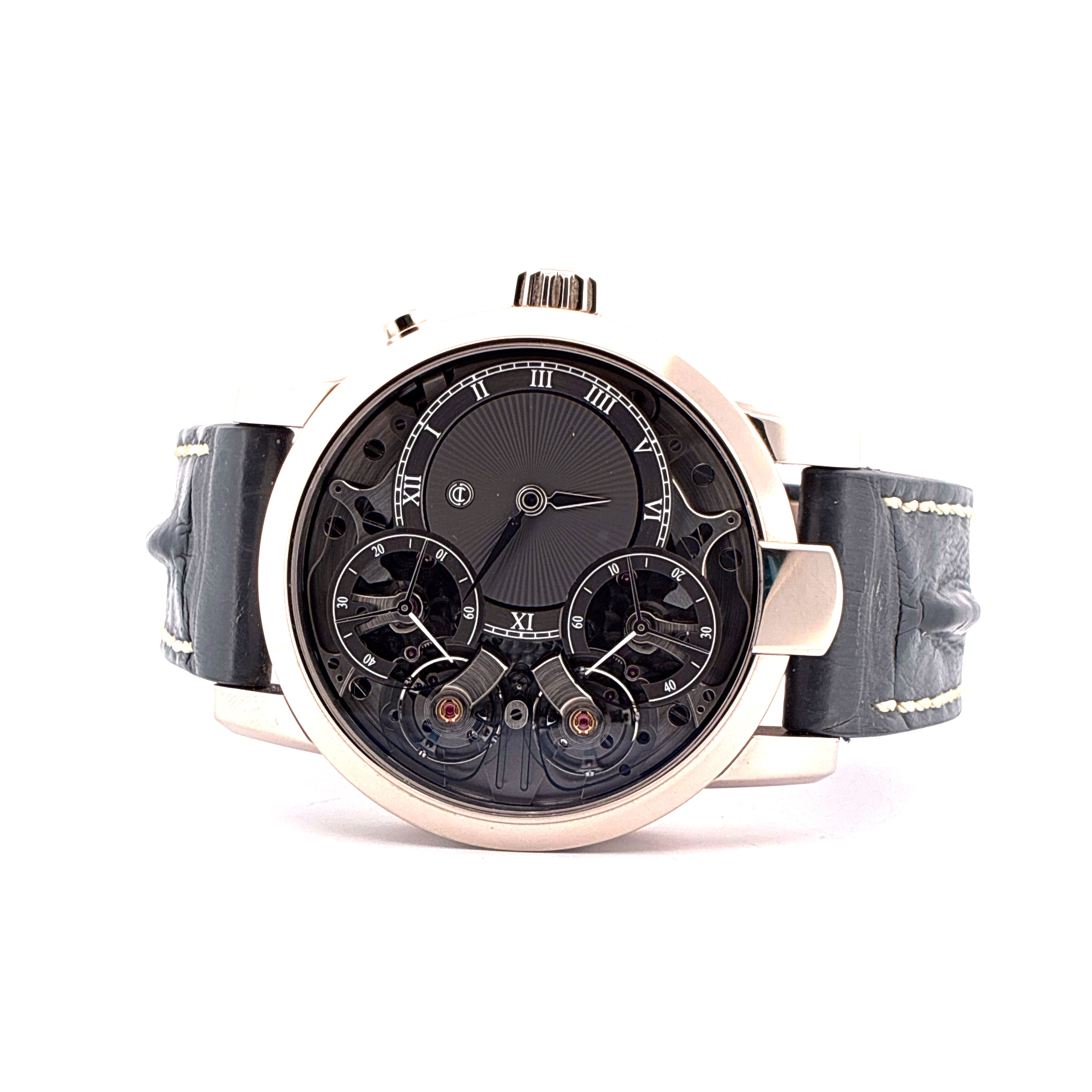 Mirrored Force Resonance Special edition Guilloché Dial / 3 Straps / White gold / Full-Set / 2021