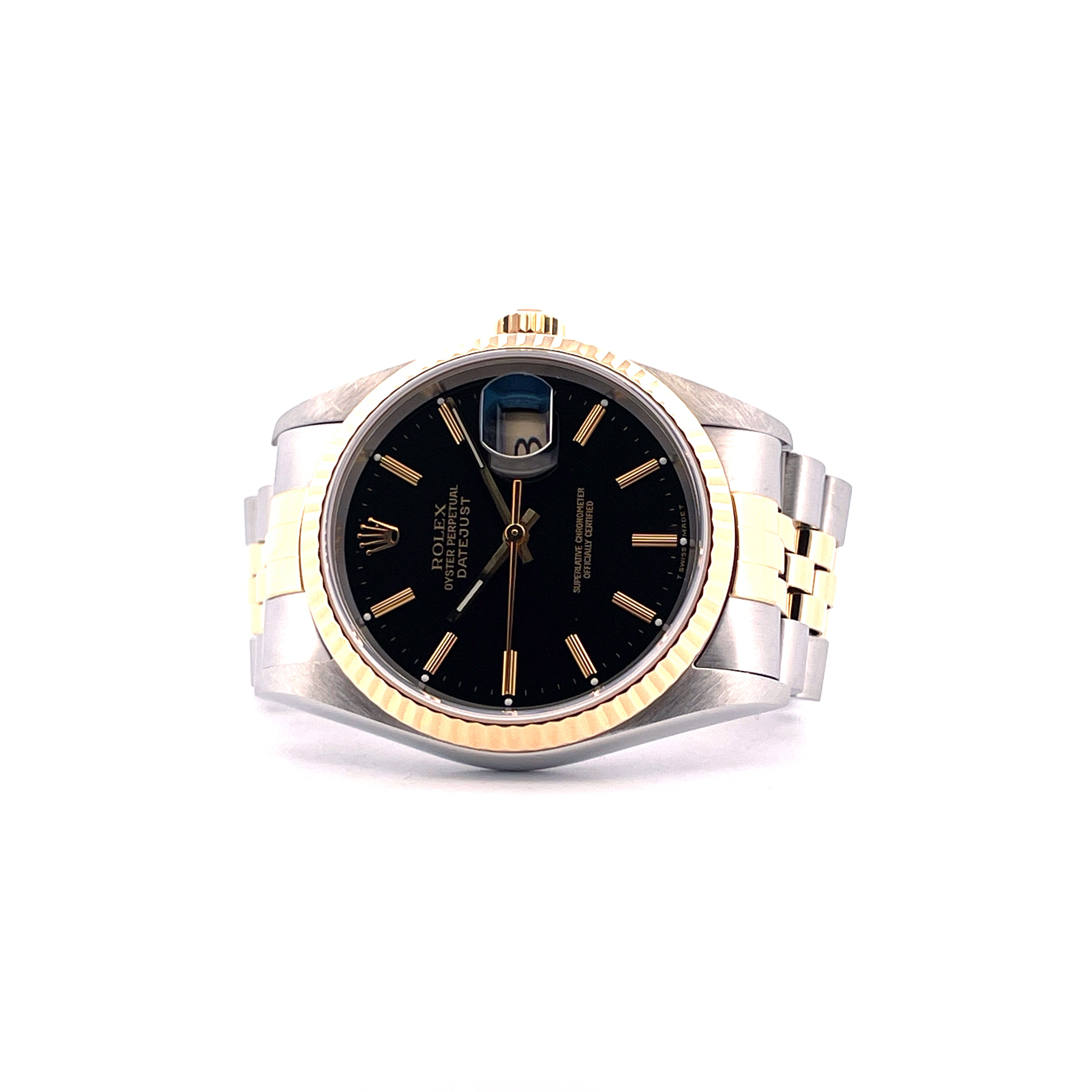 Datejust 36 / Bicolor / Black Dial / Rolex Service 2022 / 2000-2001