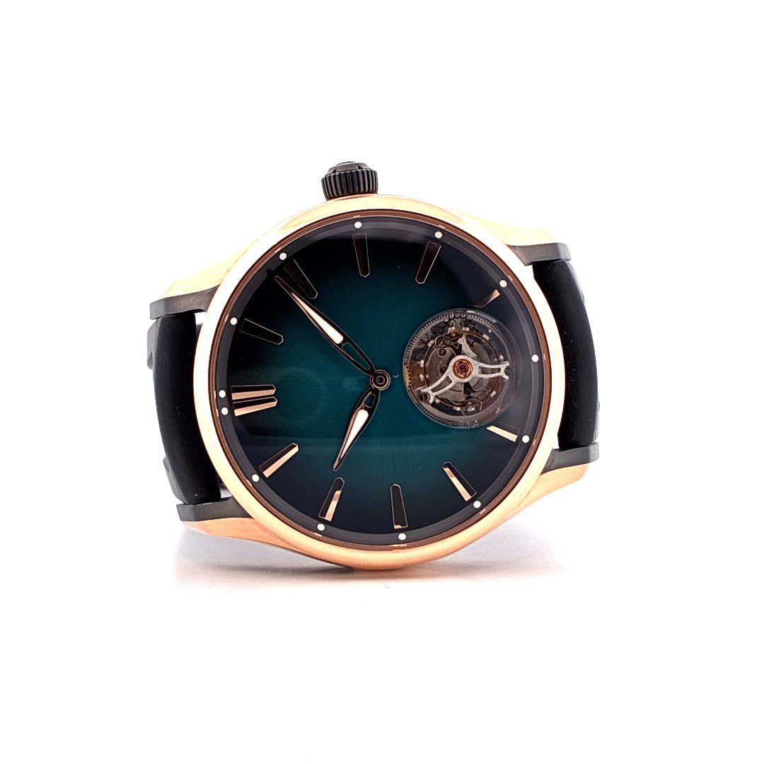 Moser Pioneer Tourbillon - Blue Lagoon Dial - zwei zusätzliche Armbänder - sehr guter Zustand (2024)