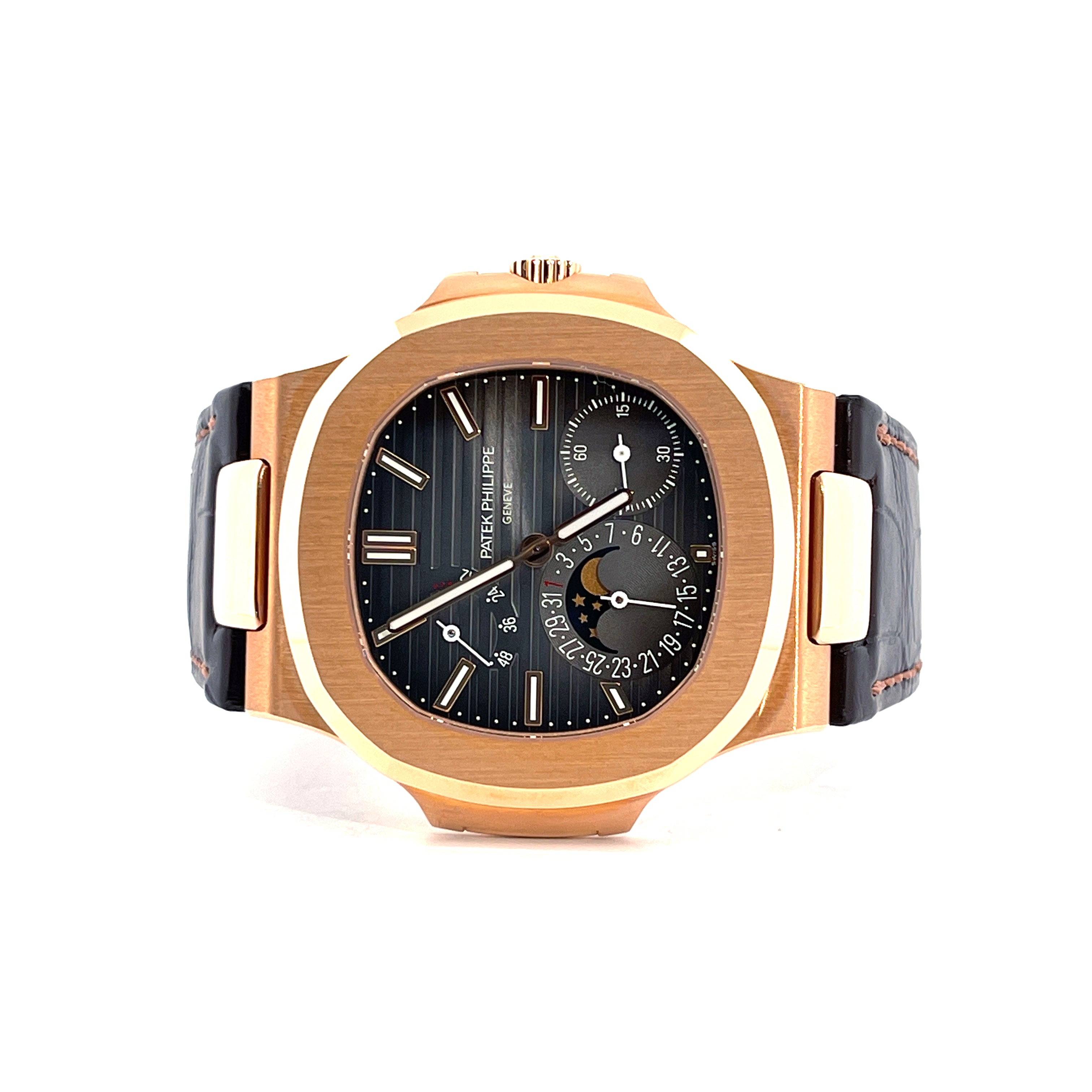 Nautilus 5712R-001 Roségold / Straps unworn / Germany / Folding / +Invoice / Premium Set + second Strap / nearly MINT Condt / Dec. 2018