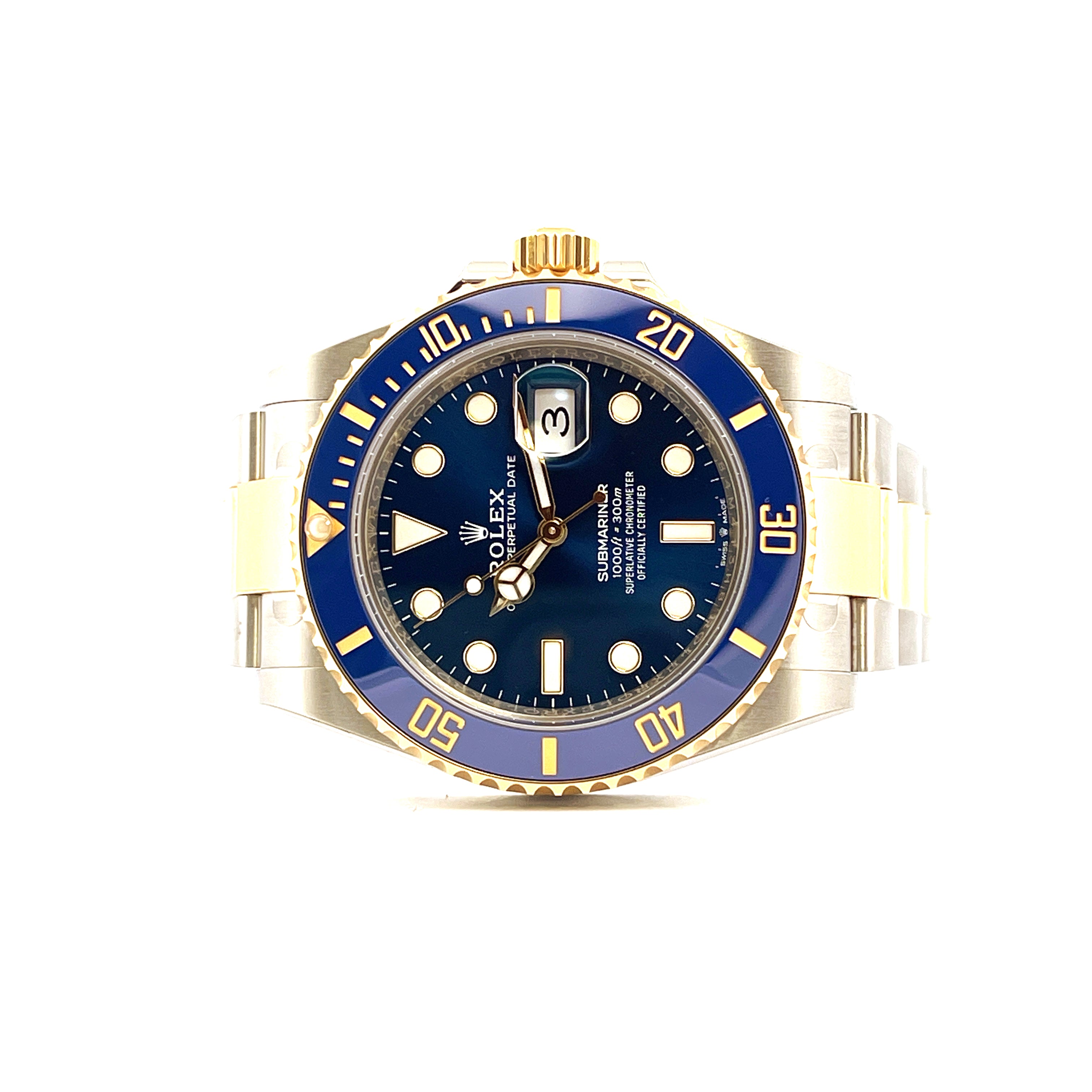 Rolex Submariner Date 126613LB Bicolor 41 mm mit blauem Zifferblatt und Gold-Stahl-Gehäuse