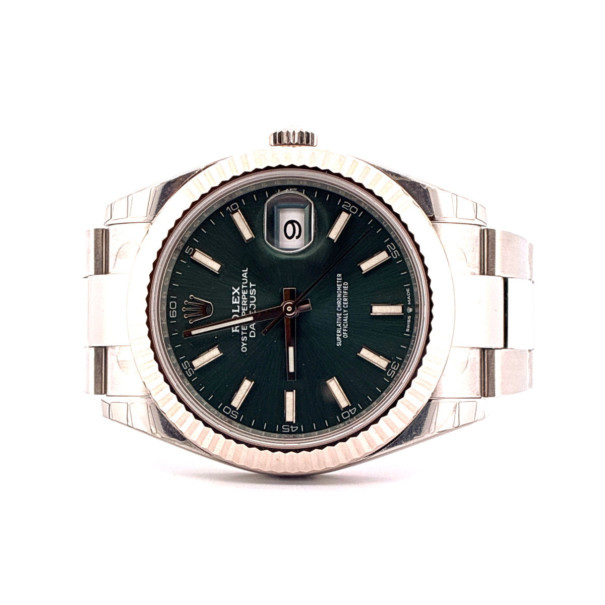 Datejust 41 / Mint Green Dial / Unworn / Sticker / BAR-Code / Full-Set / 2022