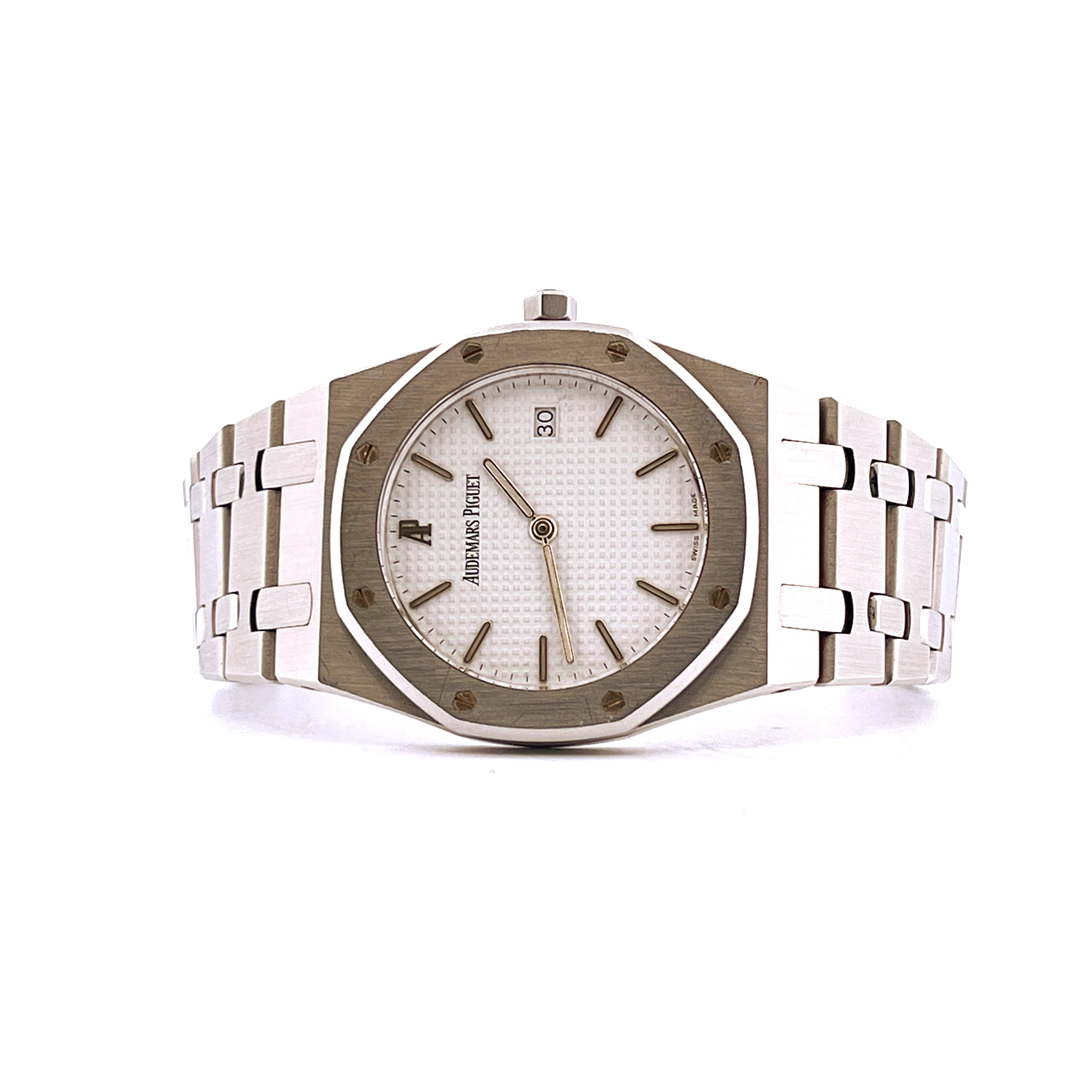 Audemars Piguet Royal Oak 56175ST Frontansicht mit Edelstahlgehäuse und Armband