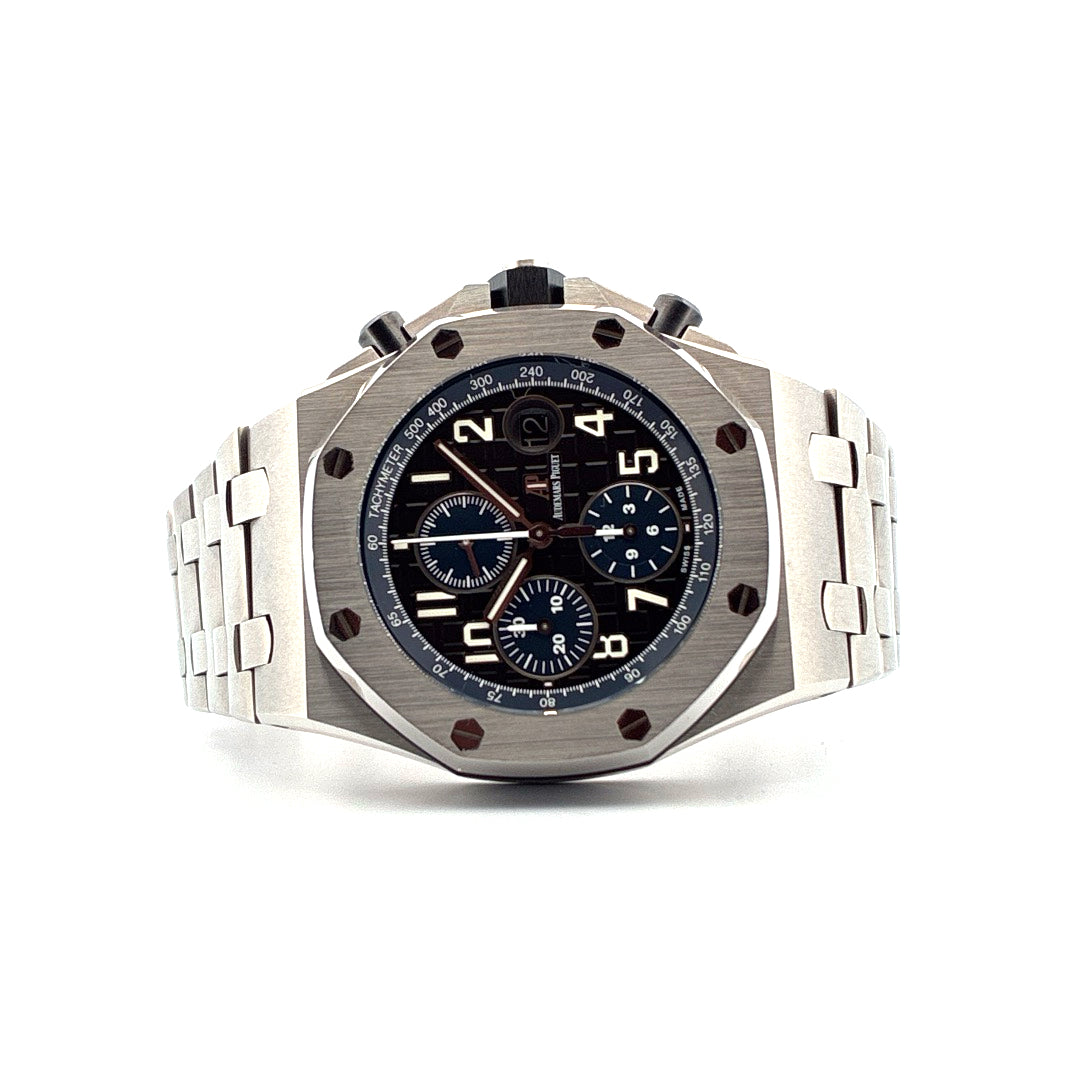 Audemars Piguet Royal Oak Offshore Chronograph / Steel and Leather Strap (2021)
