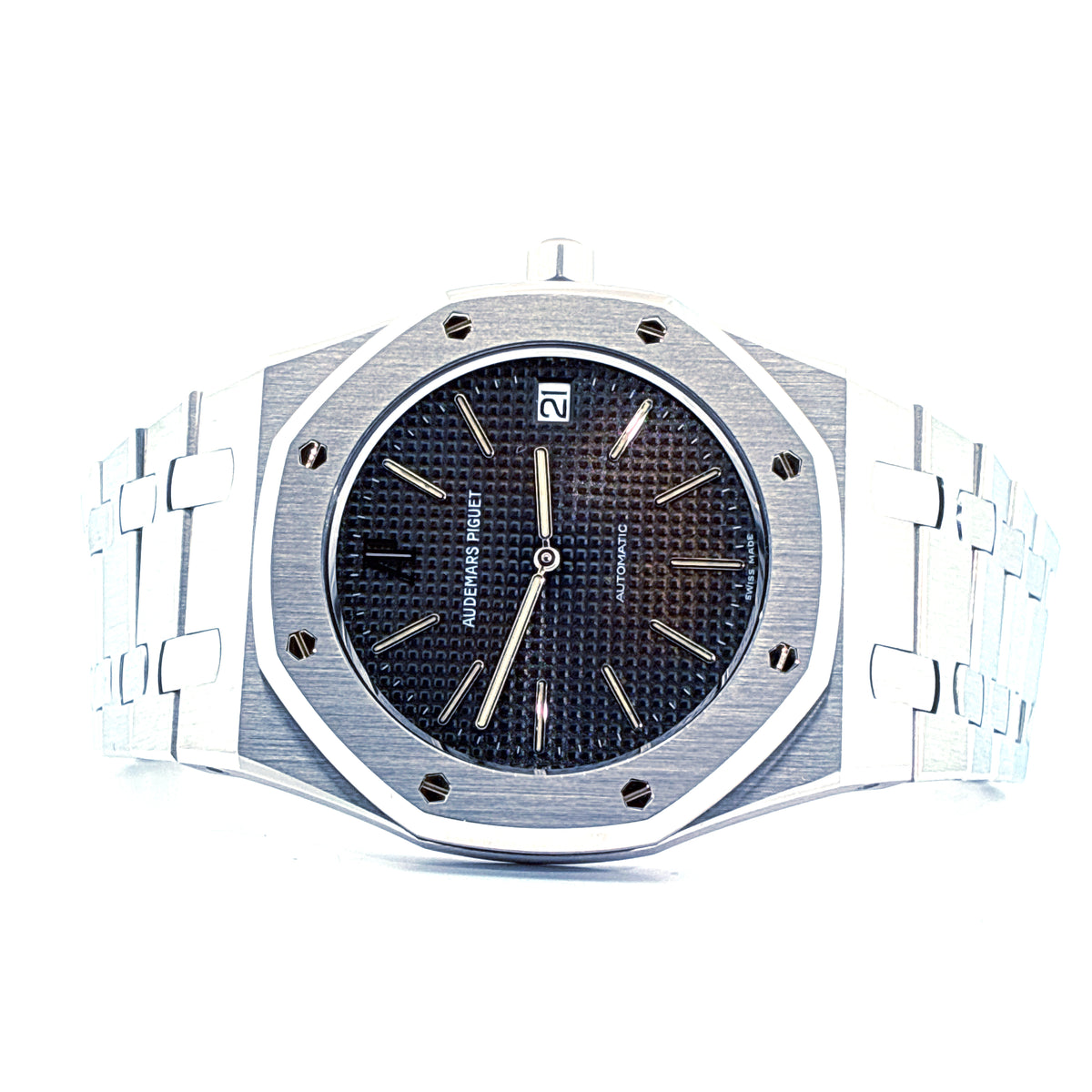 Royal Oak Jumbo / Tropical Dial / Vintage / Jubilee / Audemars Piguet Service Nov. 2026 / All links / 20 Years Edt. / Limited 1 of 1000 / Box & Certificate of authenticity / 1994 - Juwelier Spliedt