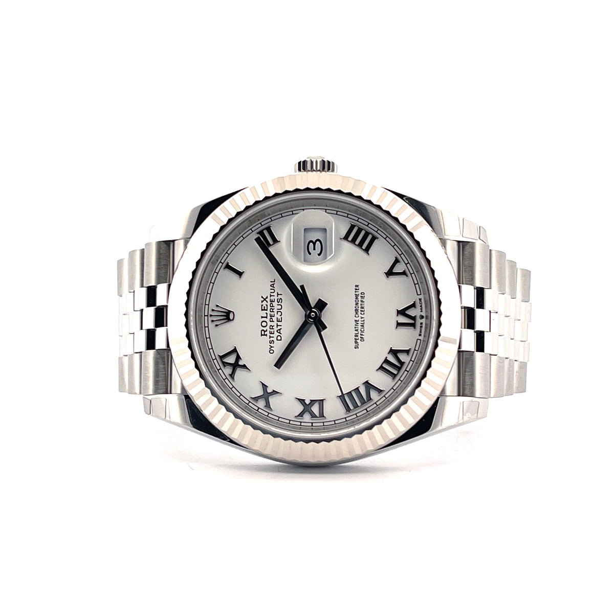 Datejust 41 White Dial Roman / Jubilee / Full Set + Invocie / Unworn / 2022