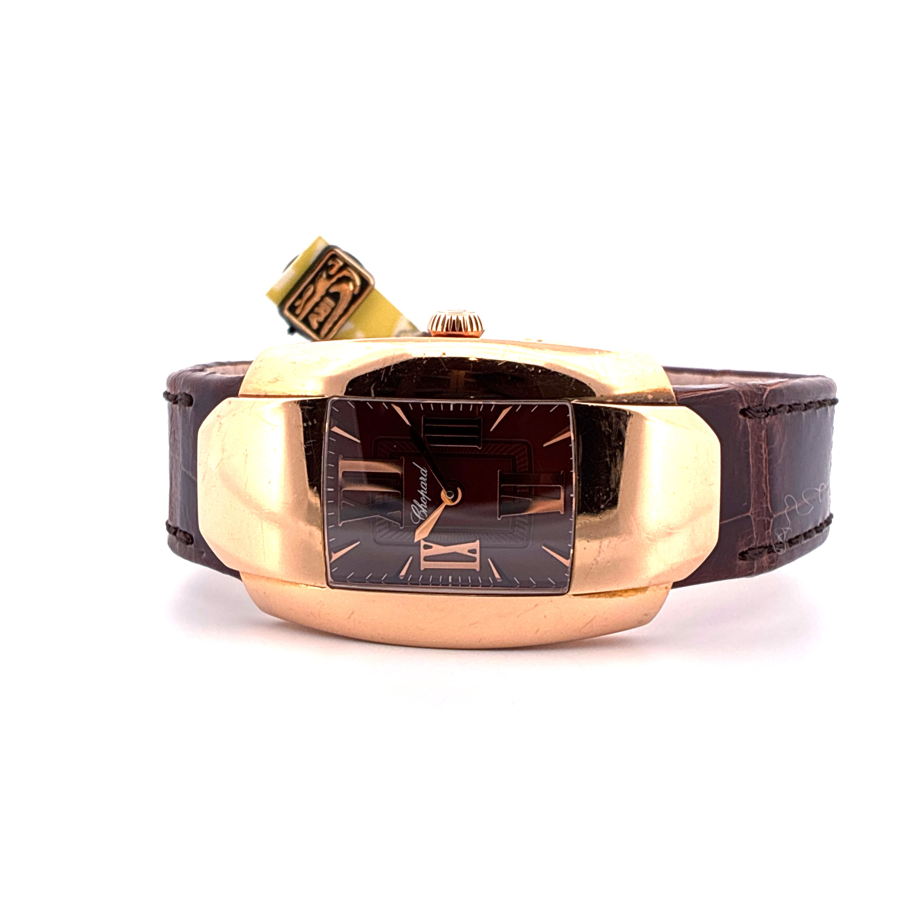 La Strada / Roségold / unworn leather strap / brown dial / Box & Papers