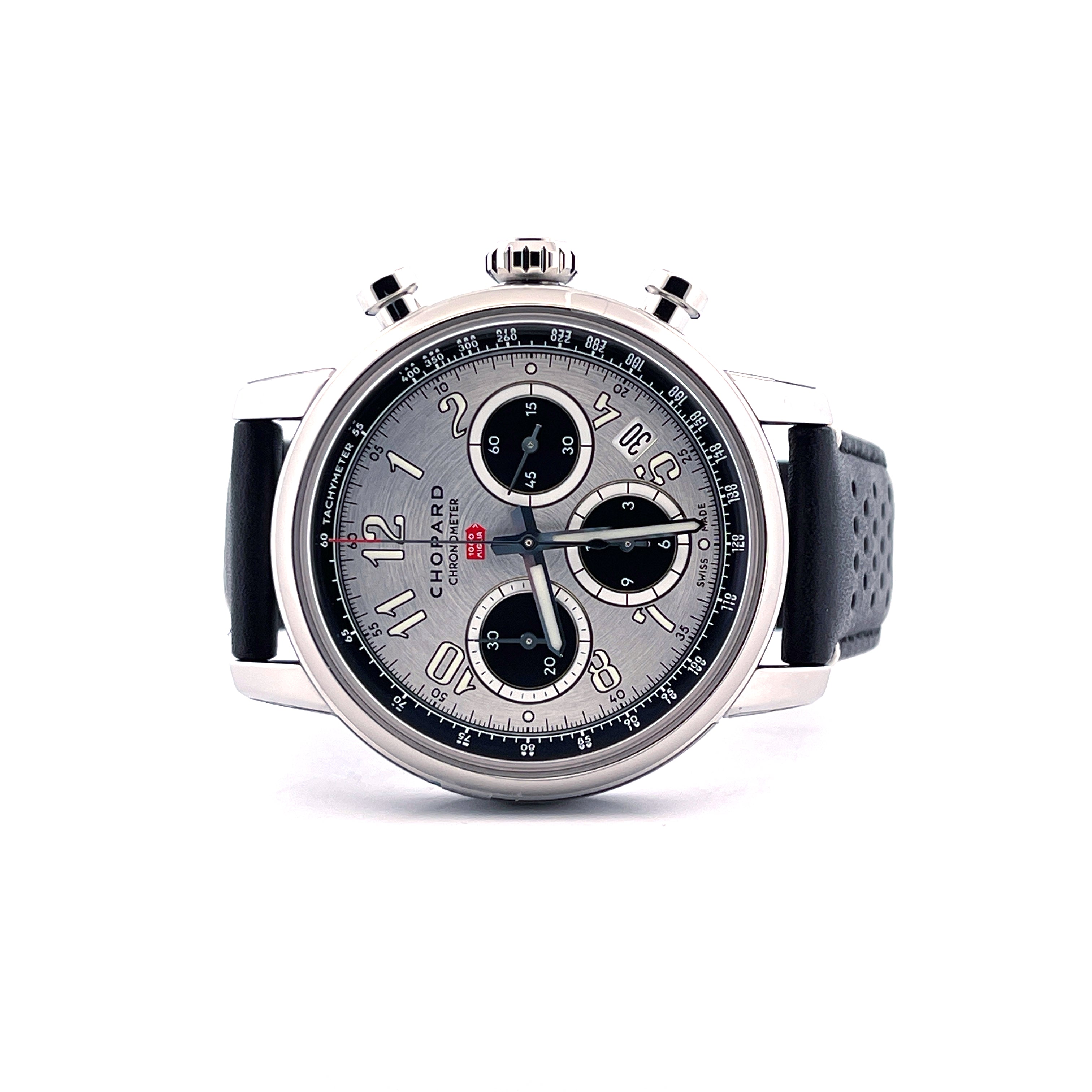 Mille Miglia Classic Chronograph Silver / premium Condition & Sticker / Germany / Full Set / like new / 2026