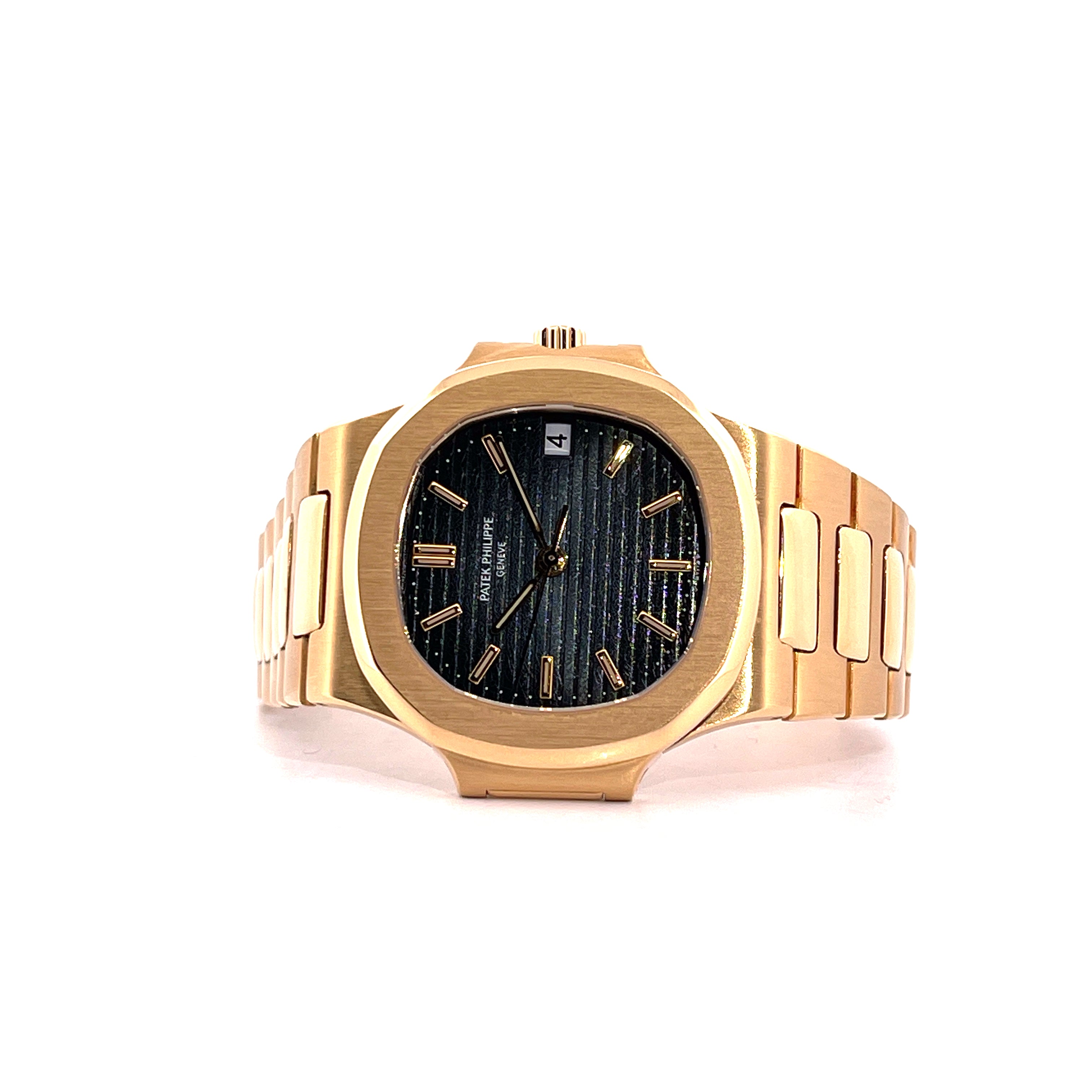 Patek Philippe Nautilus Gold 3800/001 / Tritium & Sigma / Patek Serv. 2024 / No Stretch / Full Links / On Stock / Full Set + CUFFLINKS / Germany 1991