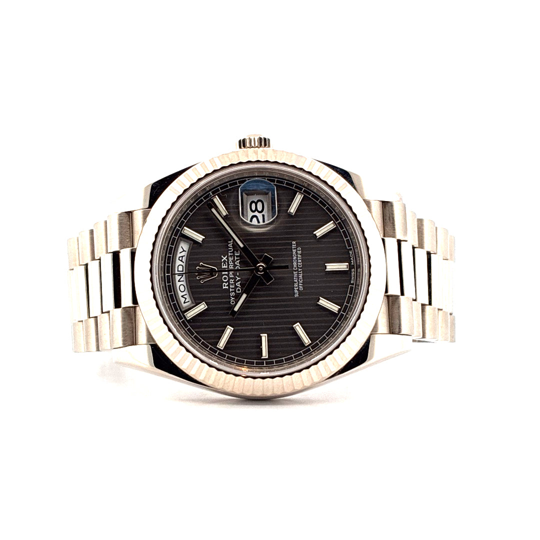 Day-Date 40 / White Gold / Linen Dial / 2021