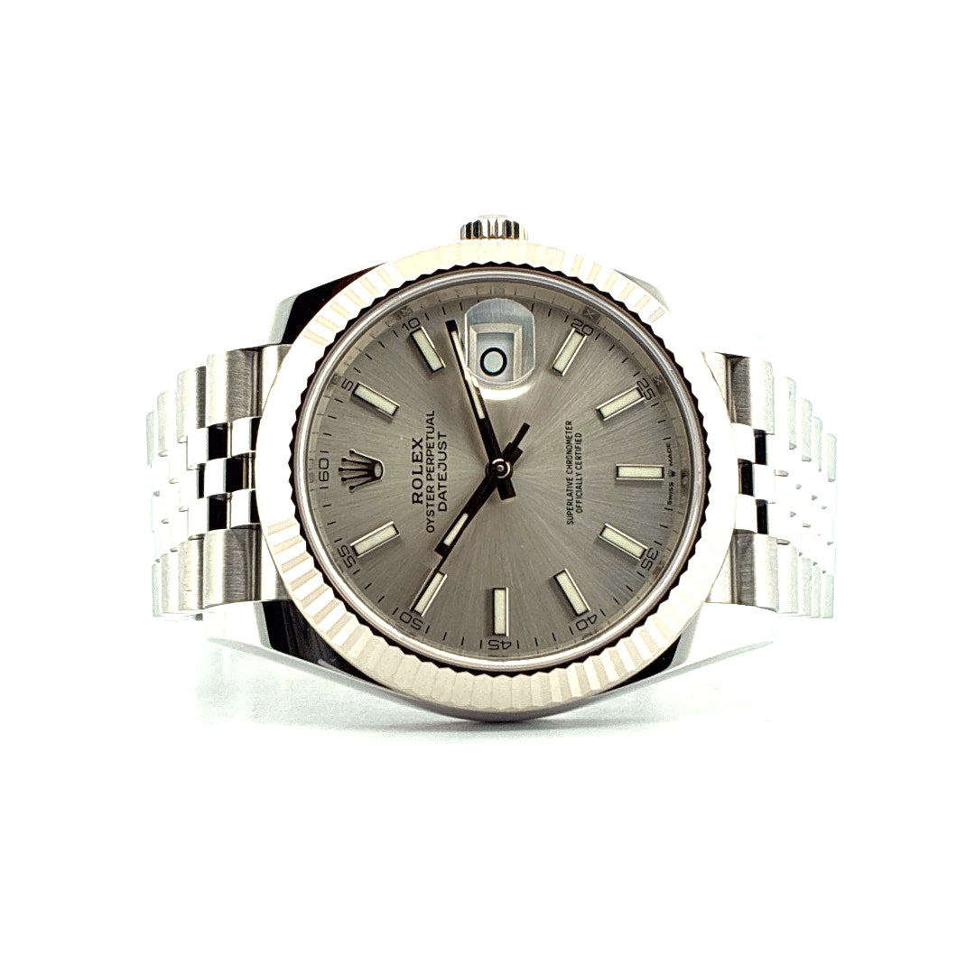 Datejust 41 / silver / unworn / perfect condt. / LC100 (2020)