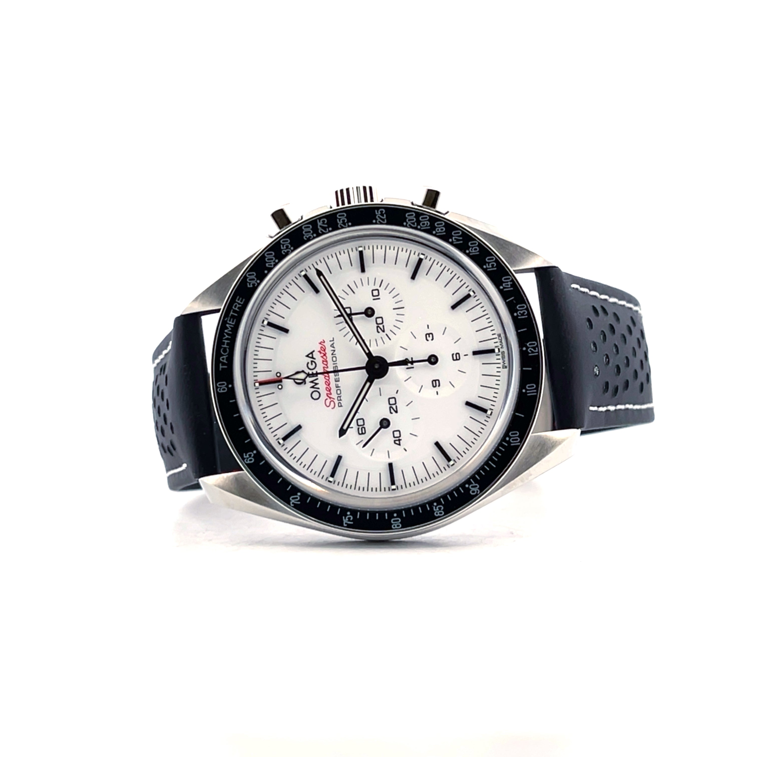 Speedmaster Moonwatch Professional White / Leather Strap / like new / 2026