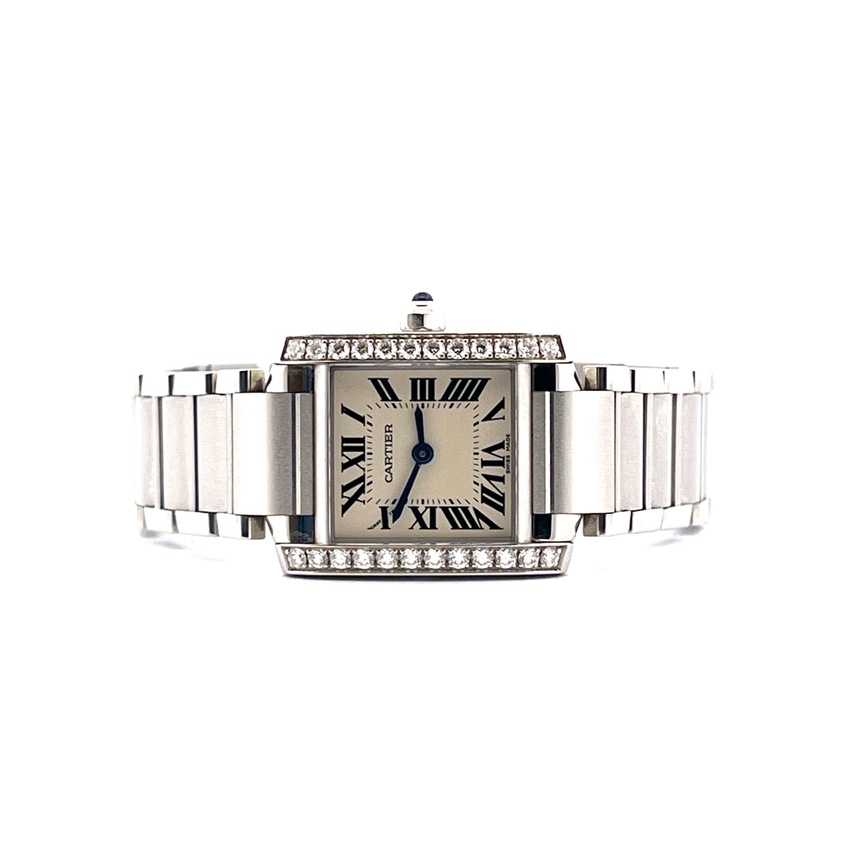 Cartier Tank Française Set with Gemstones 2021