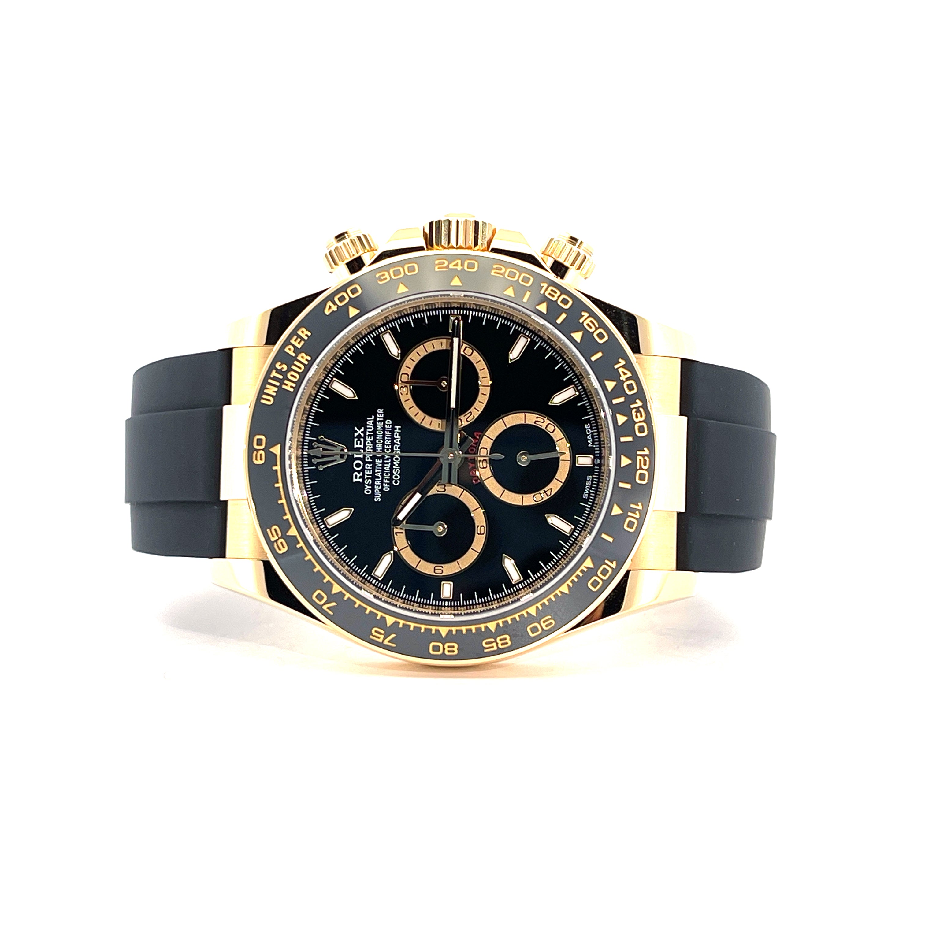 Daytona 126518LN Yellowgold Oysterflex / Box and Paper / unpolished / 2024