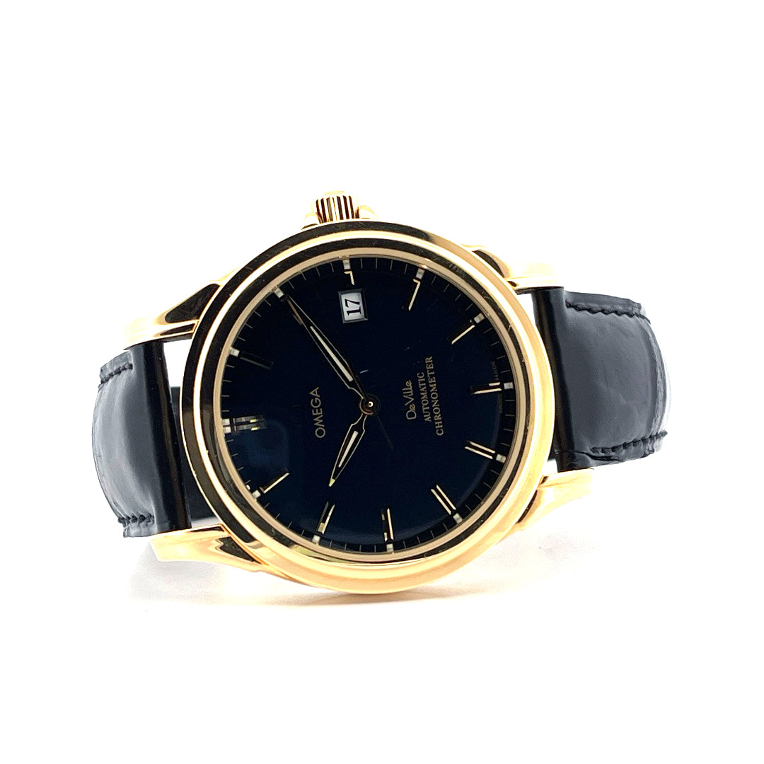 De Ville Co-Axial / 18K Gelbgold / Faltschließe / Full Set / sehr guter Zustand - Juwelier Spliedt