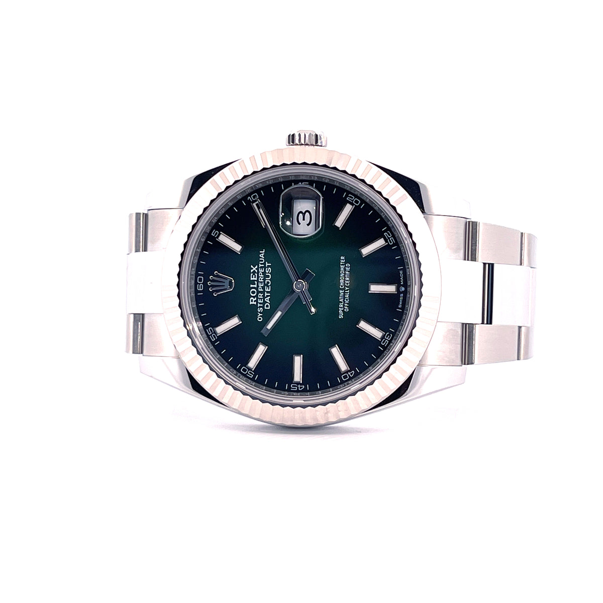 Datejust 126334 Green "Ombre" / Full Links / Full Set / 2026