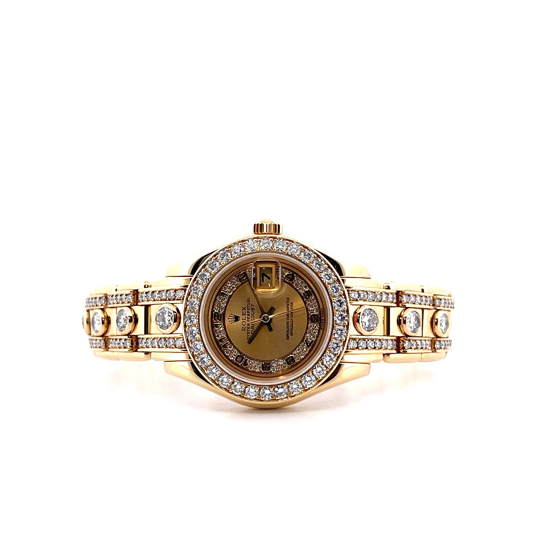 Lady Datejust 29 / Pearlmaster mit Diamant Besatz / Service 2021 / Top Set (2000)