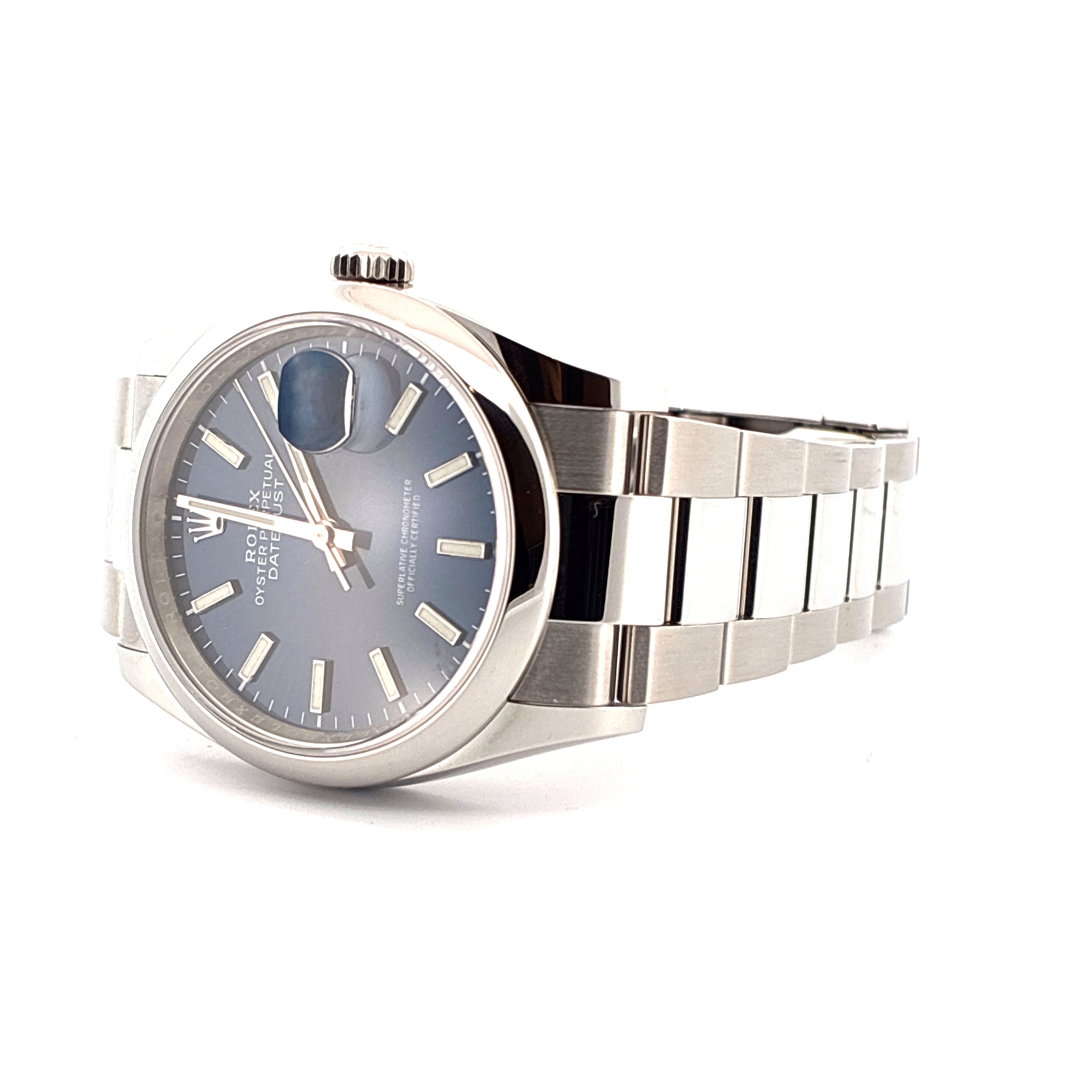 Datejust 36 / Blue Dial / Box & Papers / 2022