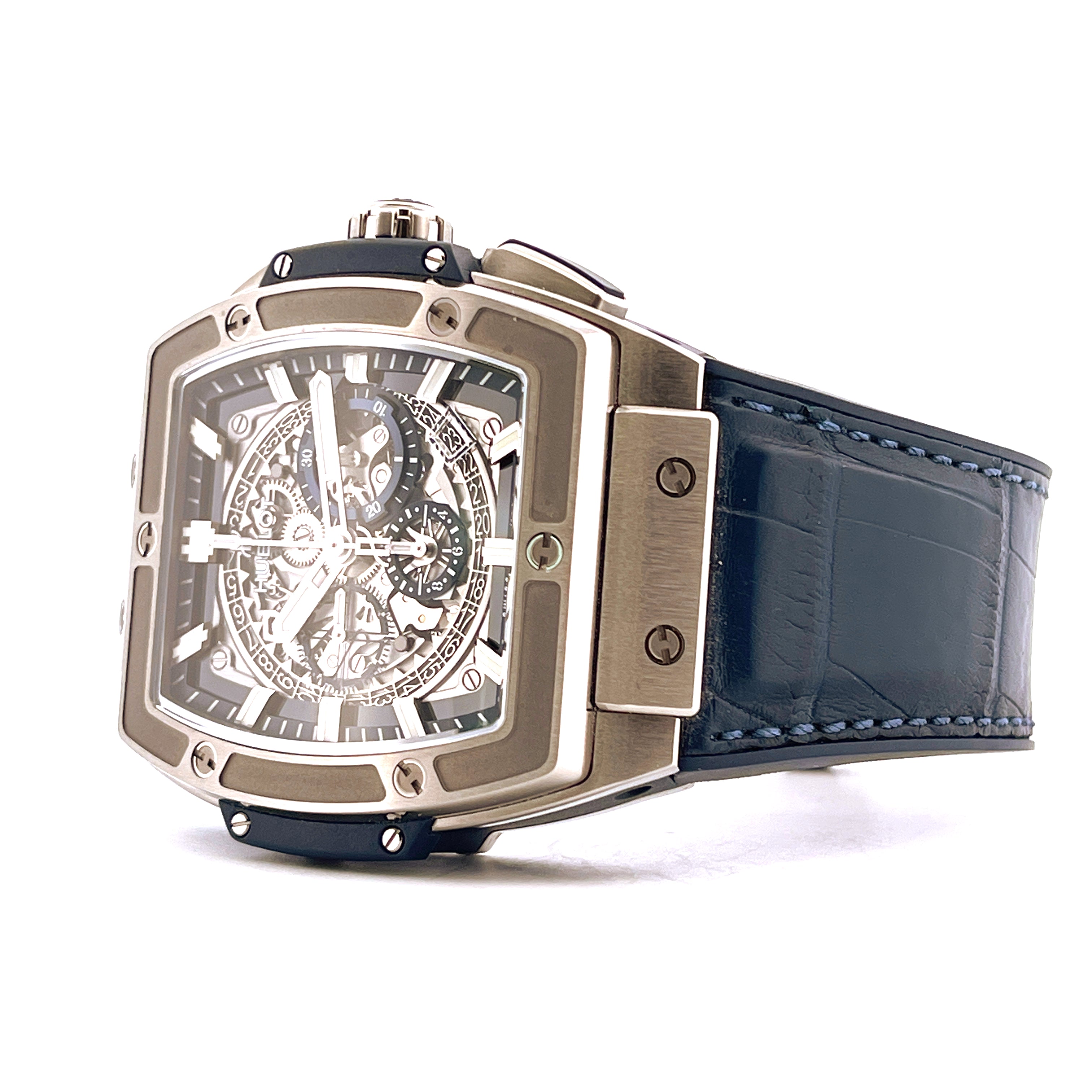 Hublot Spirit Of Big Bang Blue Titan aus Titan, Automatik, sehr guter Zustand