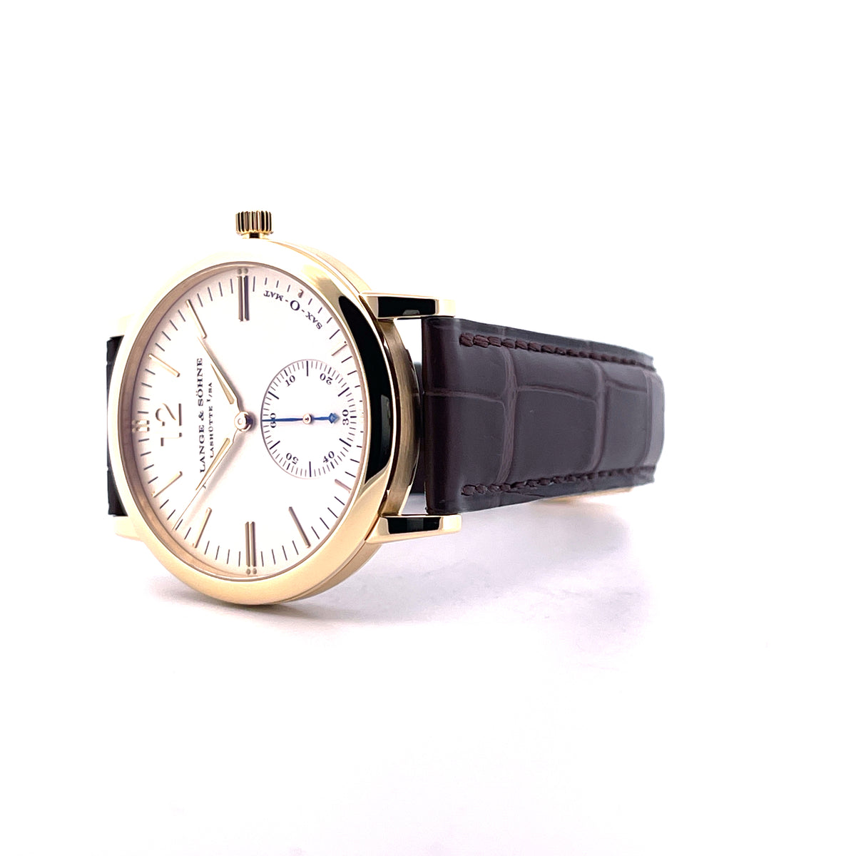 Langematik Sax-o-mat 37 mm / Service 2026 incl. Invoice / Box and Paper / perfect Condition unworn since Serv. / 2003
