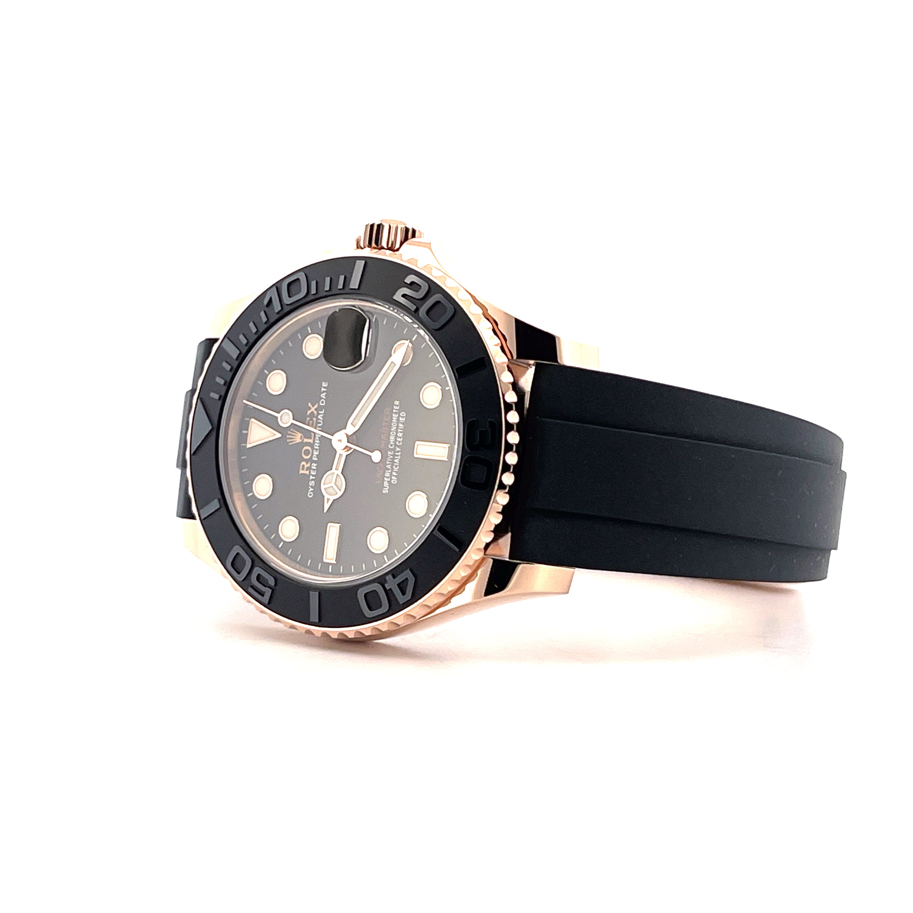 Yacht-Master 37 Everose 268655 / Full Set + Invoice / On Stock / Oysterflex / very good unpolished Condition / Austria 2020