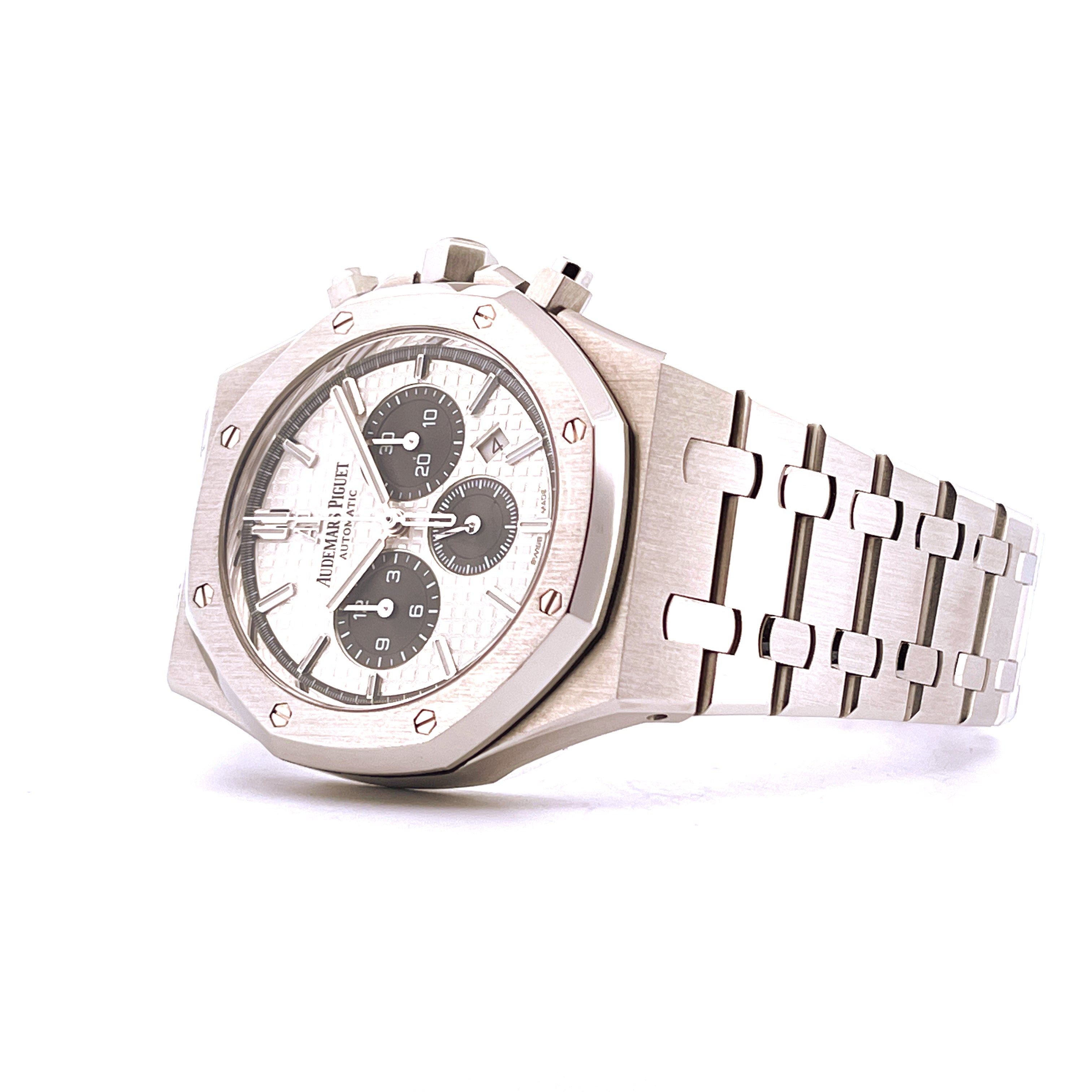 Audemars Piguet Royal Oak Chronograph Edelstahl Automatik mit silbernem Zifferblatt