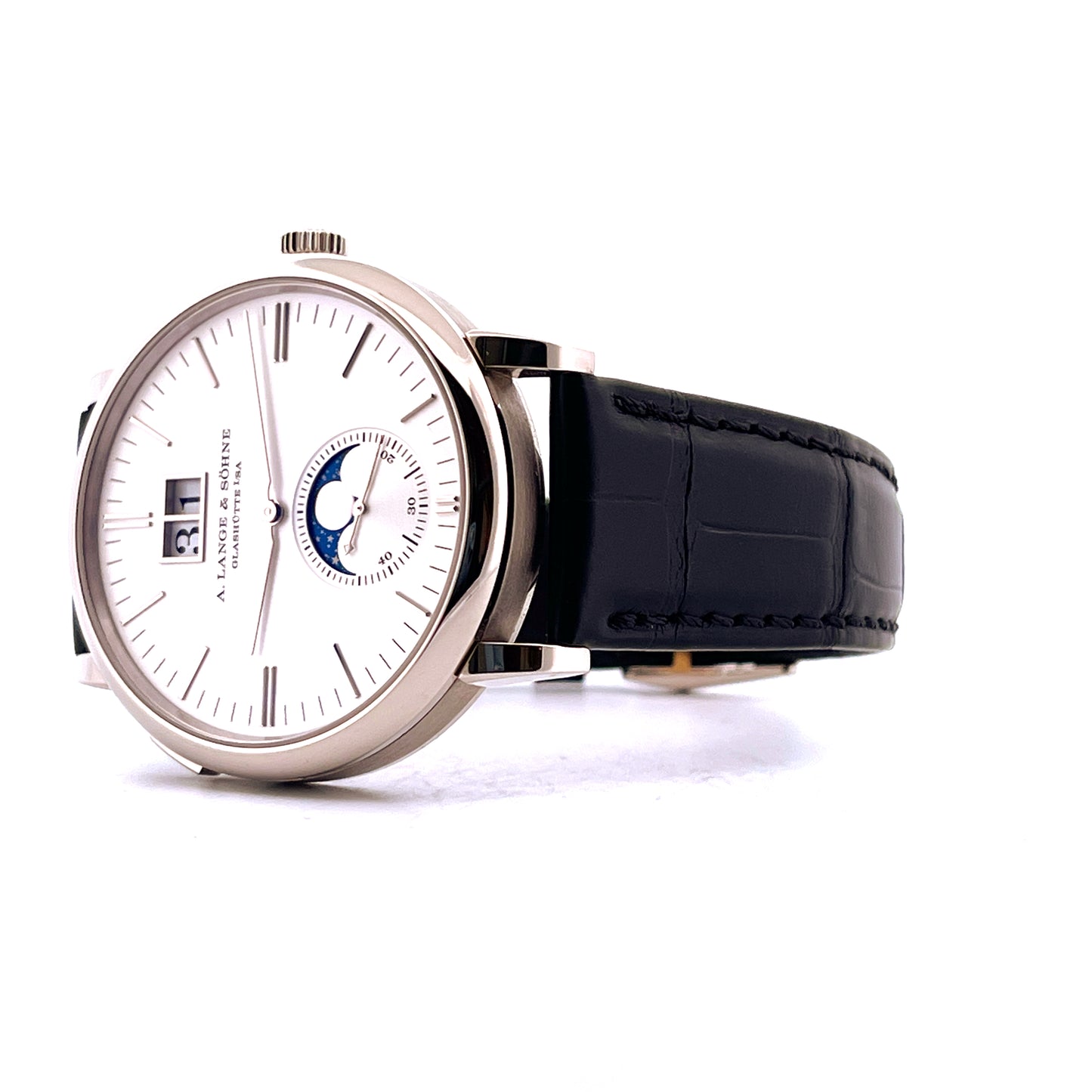 A. Lange & Söhne - Saxonia Moon Phase Whitegold - Juwelier Spliedt