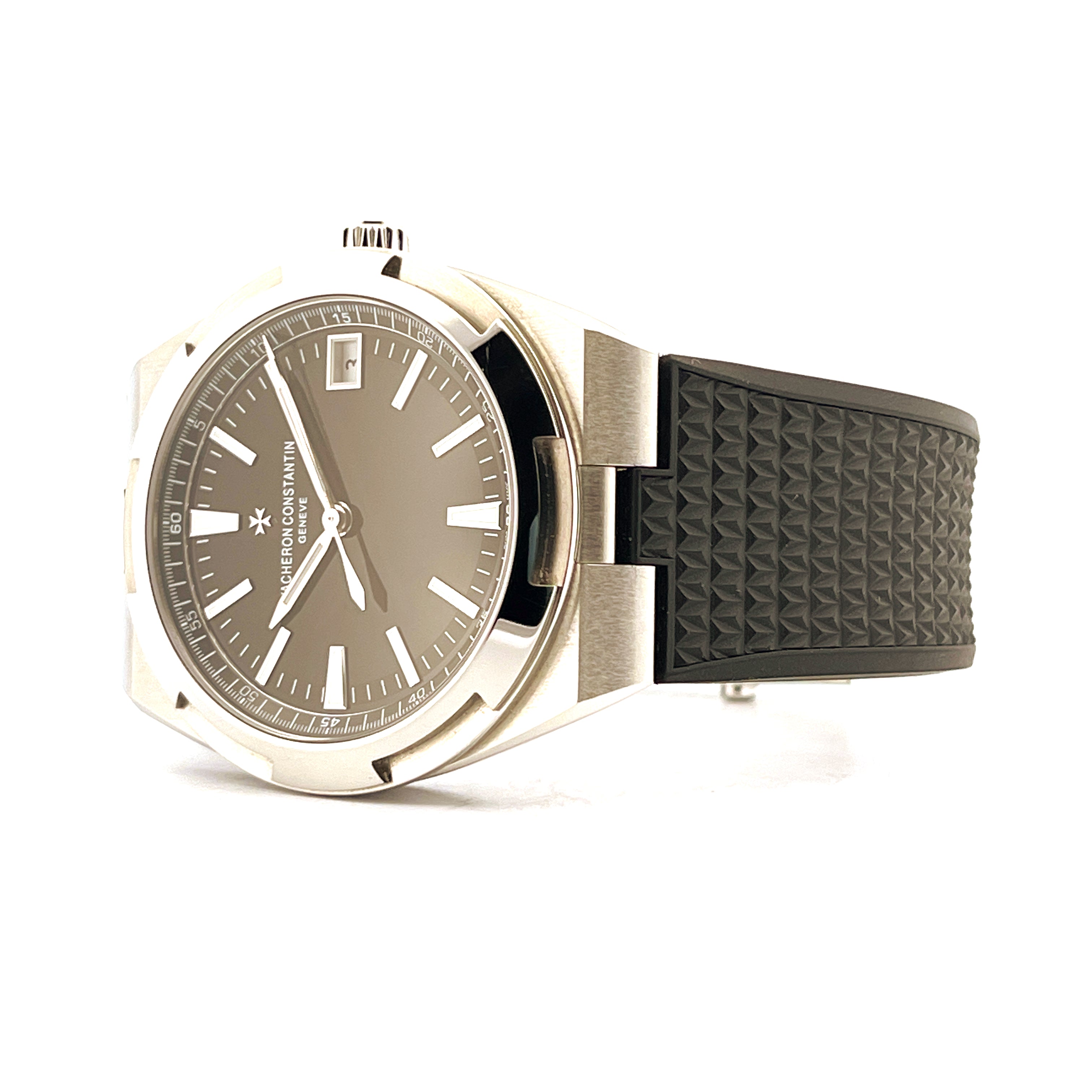 Vacheron Constantin Overseas 41mm in Stahl mit grauem Zifferblatt und Kautschukband
