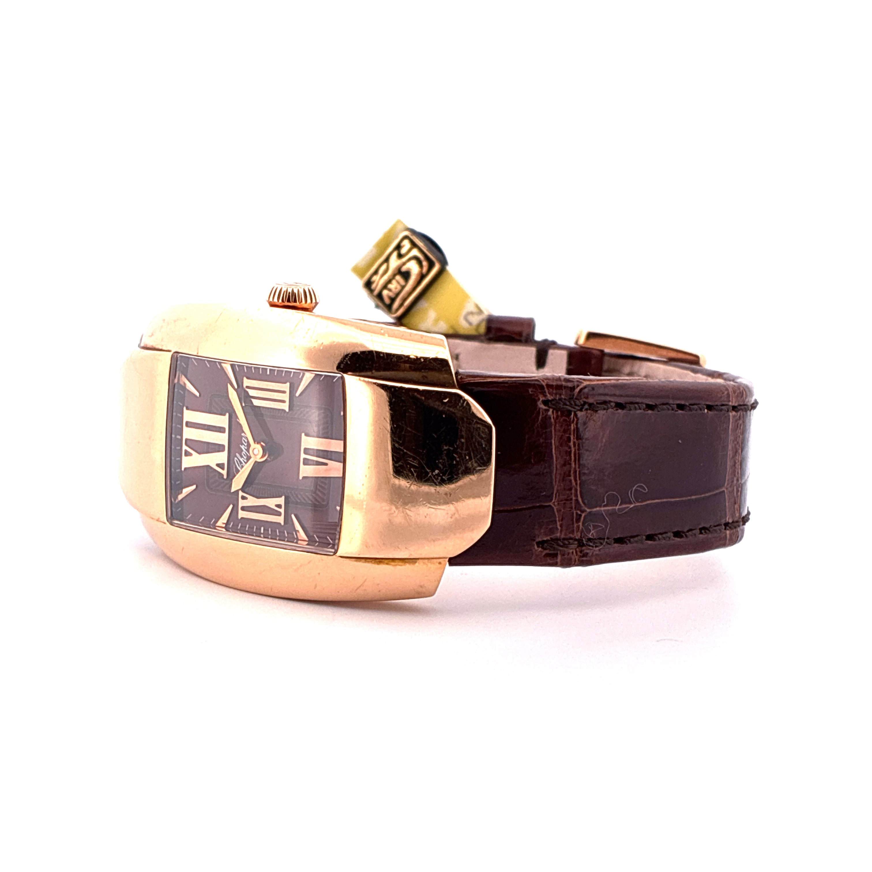 La Strada / Roségold / unworn leather strap / brown dial / Box & Papers