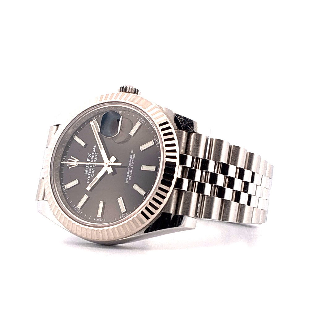 Datejust 41 schwarz Jubilée Stahl/Weißgold (2022)