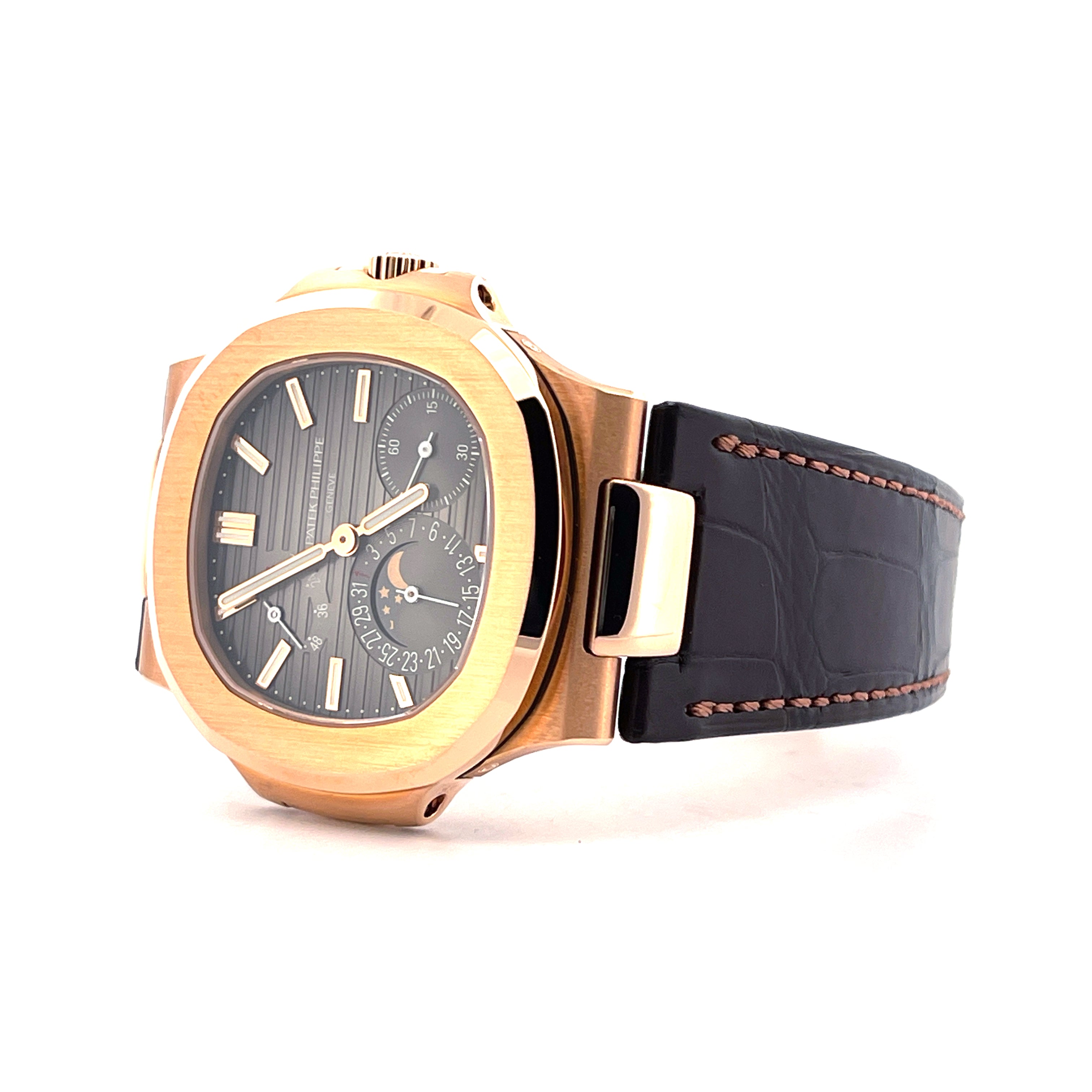 Nautilus 5712R-001 Roségold / Straps unworn / Germany / Folding / +Invoice / Premium Set + second Strap / nearly MINT Condt / Dec. 2018