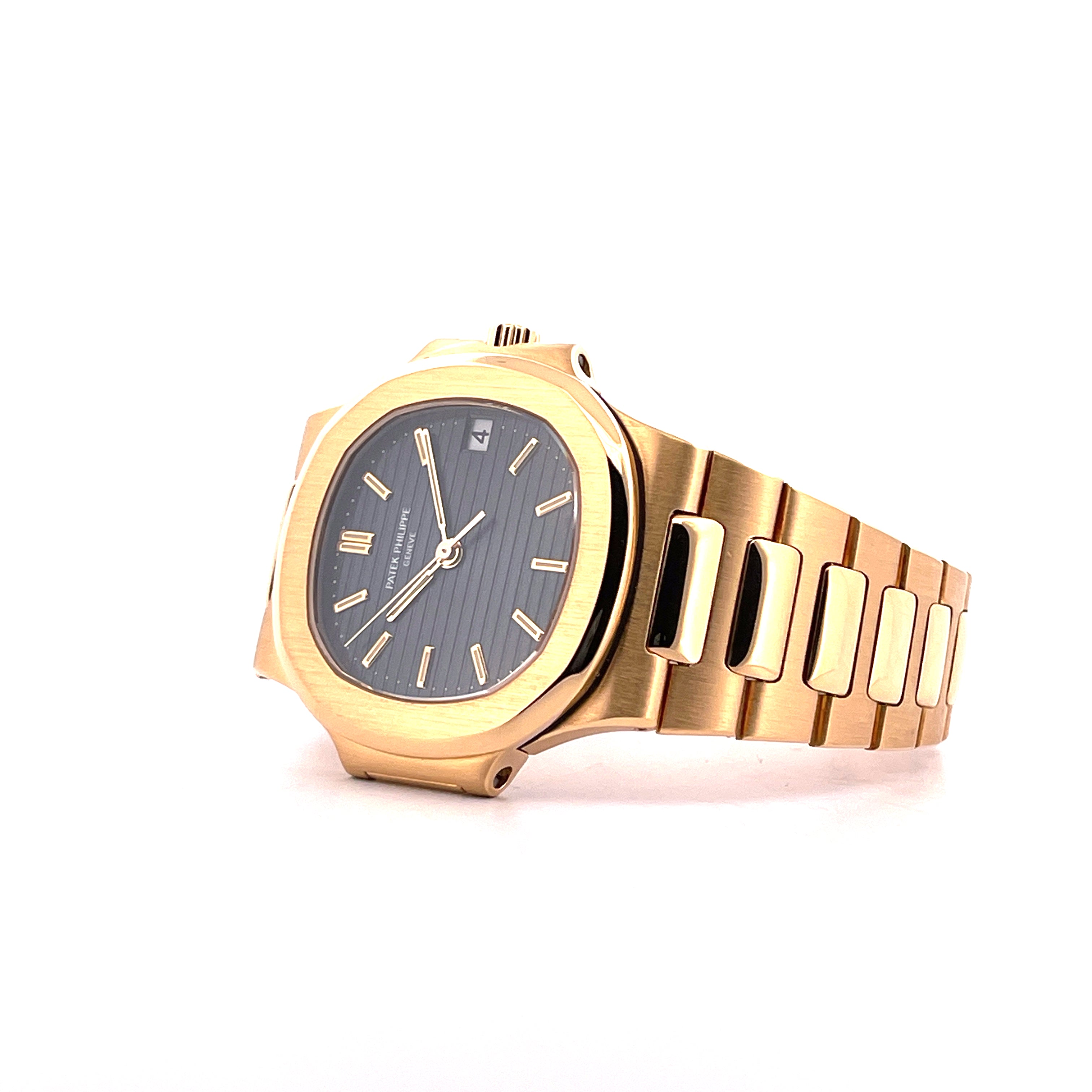 Patek Philippe Nautilus Gold 3800/001 / Tritium & Sigma / Patek Serv. 2024 / No Stretch / Full Links / On Stock / Full Set + CUFFLINKS / Germany 1991