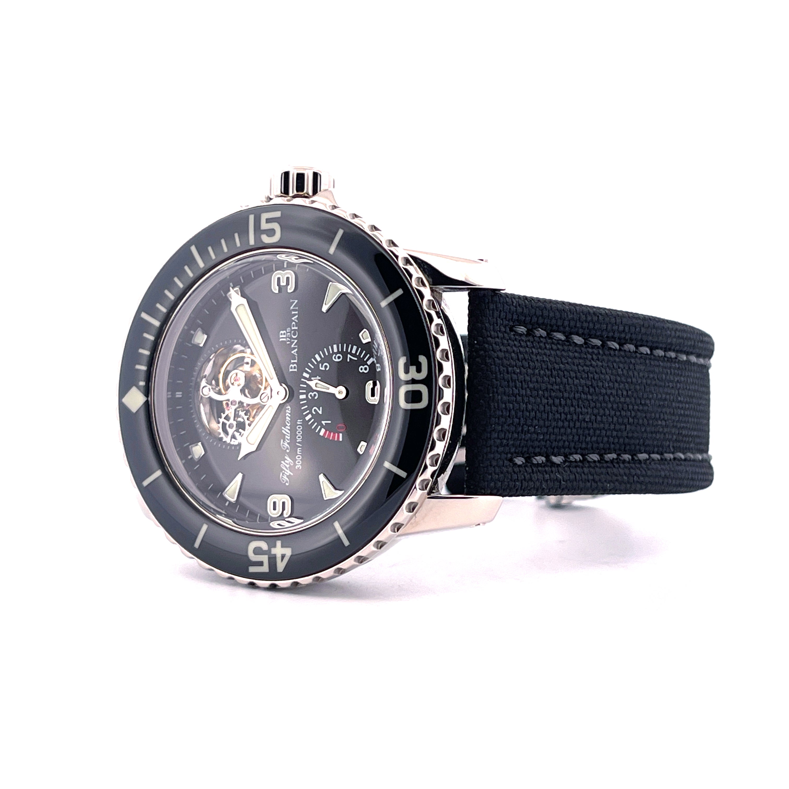 Sport Tourbillon Fifty Fathoms 8 Days Whitegold 5025-1530 / Service 2023 incl. Card / pretty good Condition / 2008