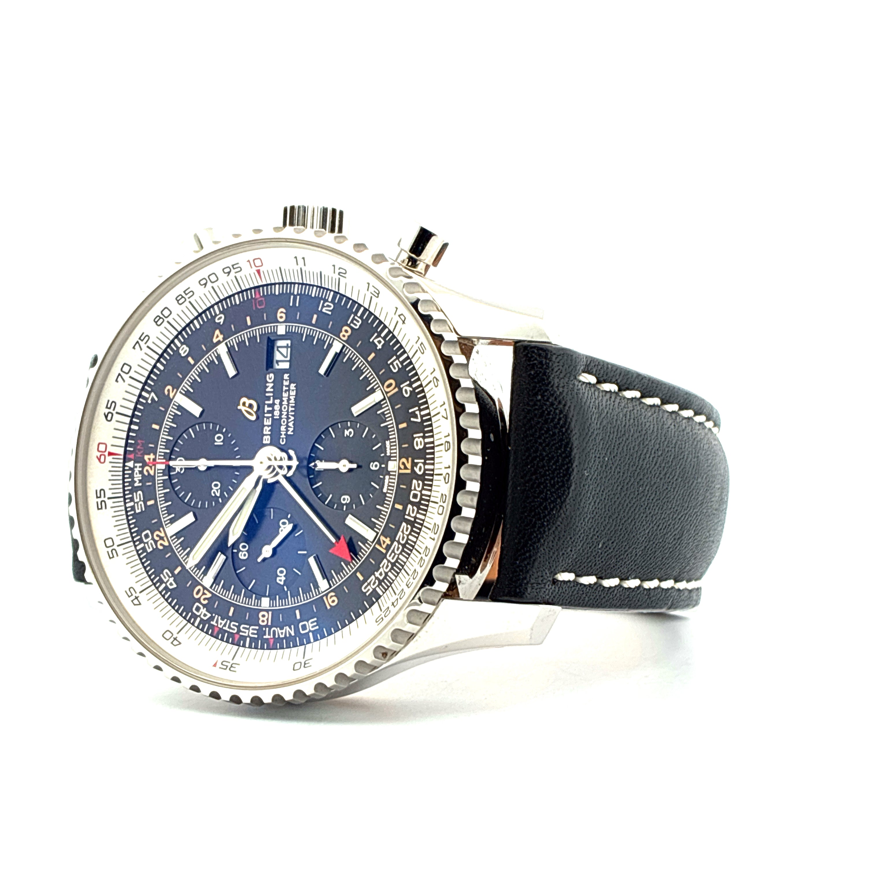 Navitimer World / Black Dial / Full-Set / 2019