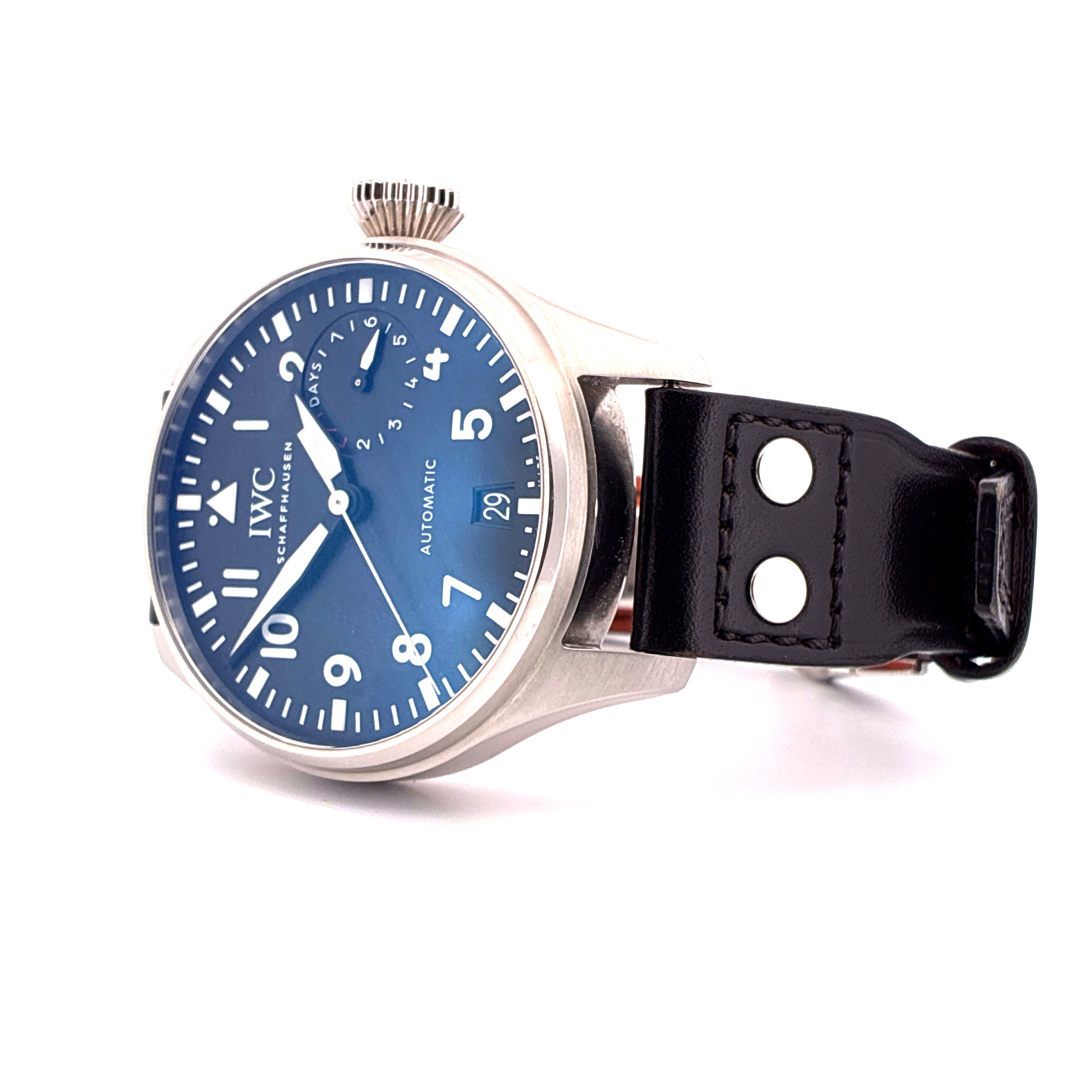 Big Pilot / Black Dial / Santoni Leather Strap / Full-Set / 2017