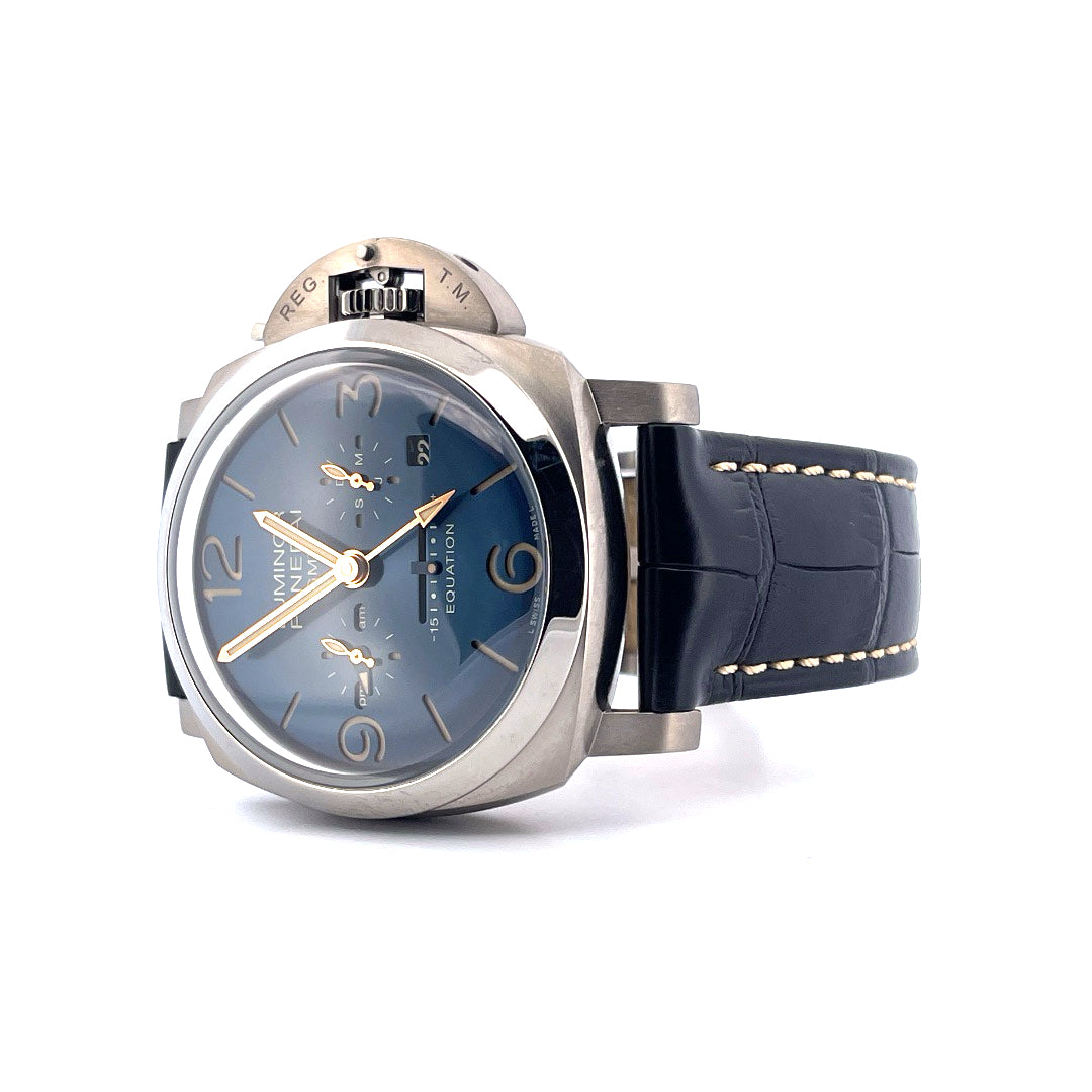 Luminor Equation Of Time GMT / Titan / Blue Sandwich Dial / 8 years warranty (2021) - Juwelier Spliedt