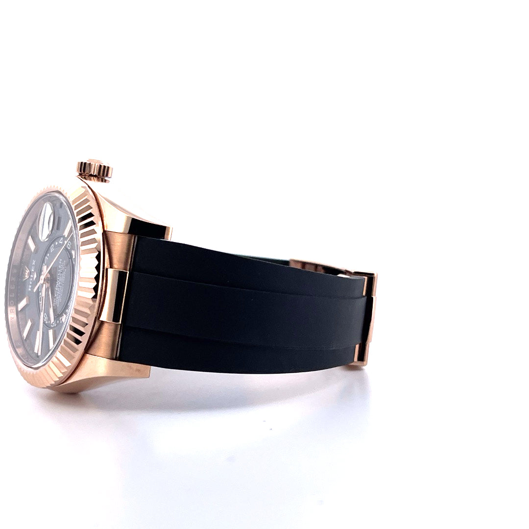 Sky-Dweller 42 Roségold mit Kautschukband / graues Zifferblatt / Everose - Juwelier Spliedt