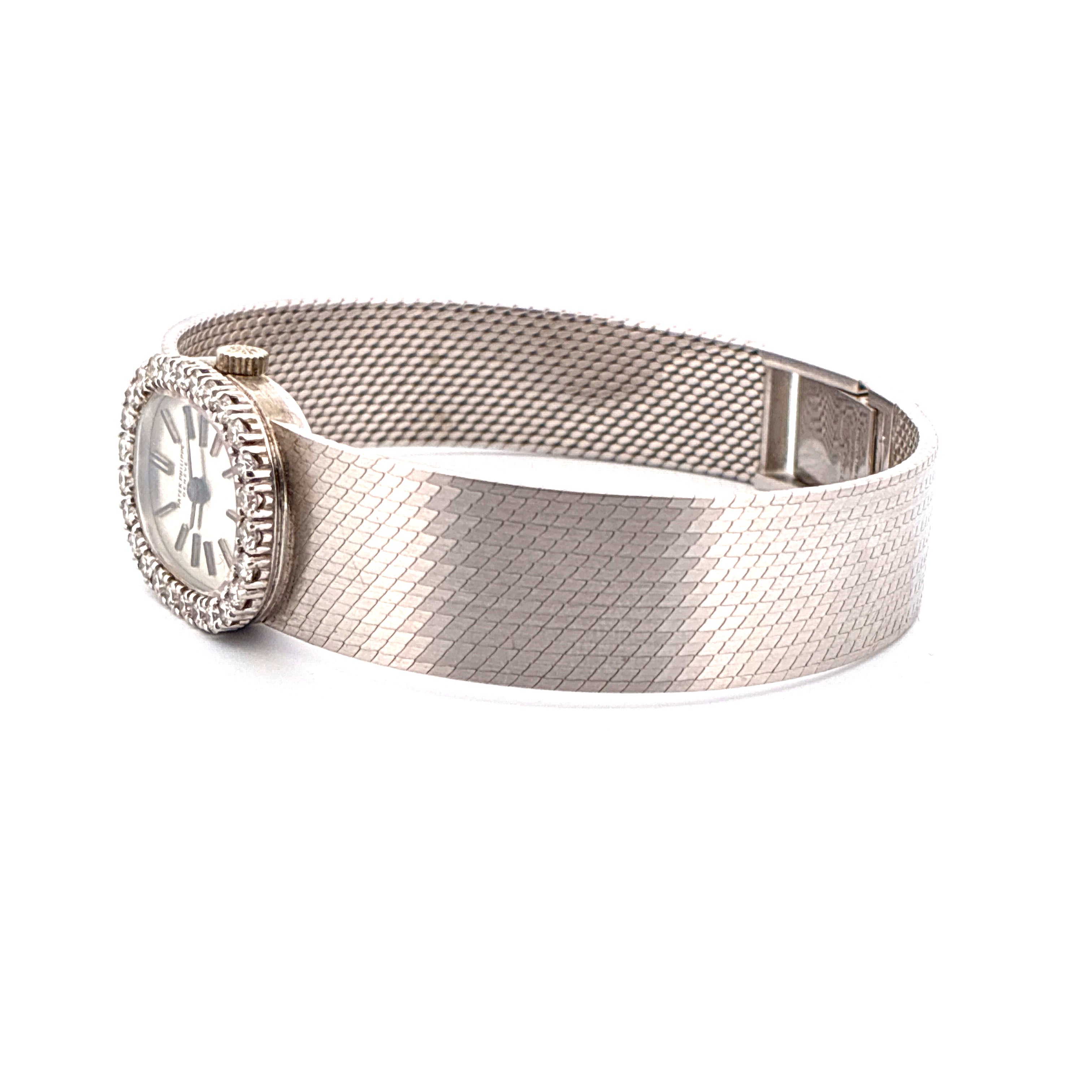 3366/1 18K whitegold / diamonds / silver dial / Box