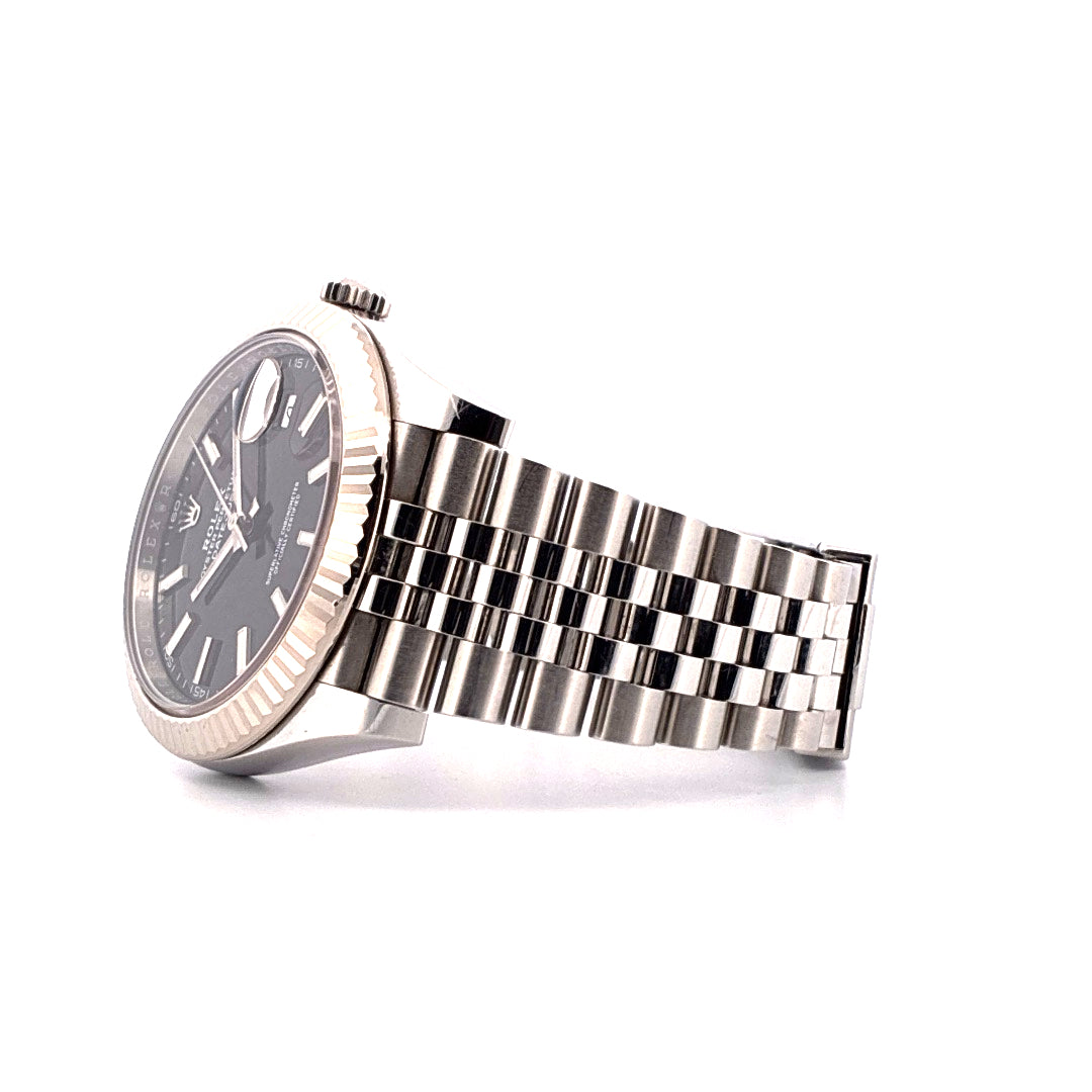 Datejust 41 schwarz Jubilée Stahl/Weißgold (2022)