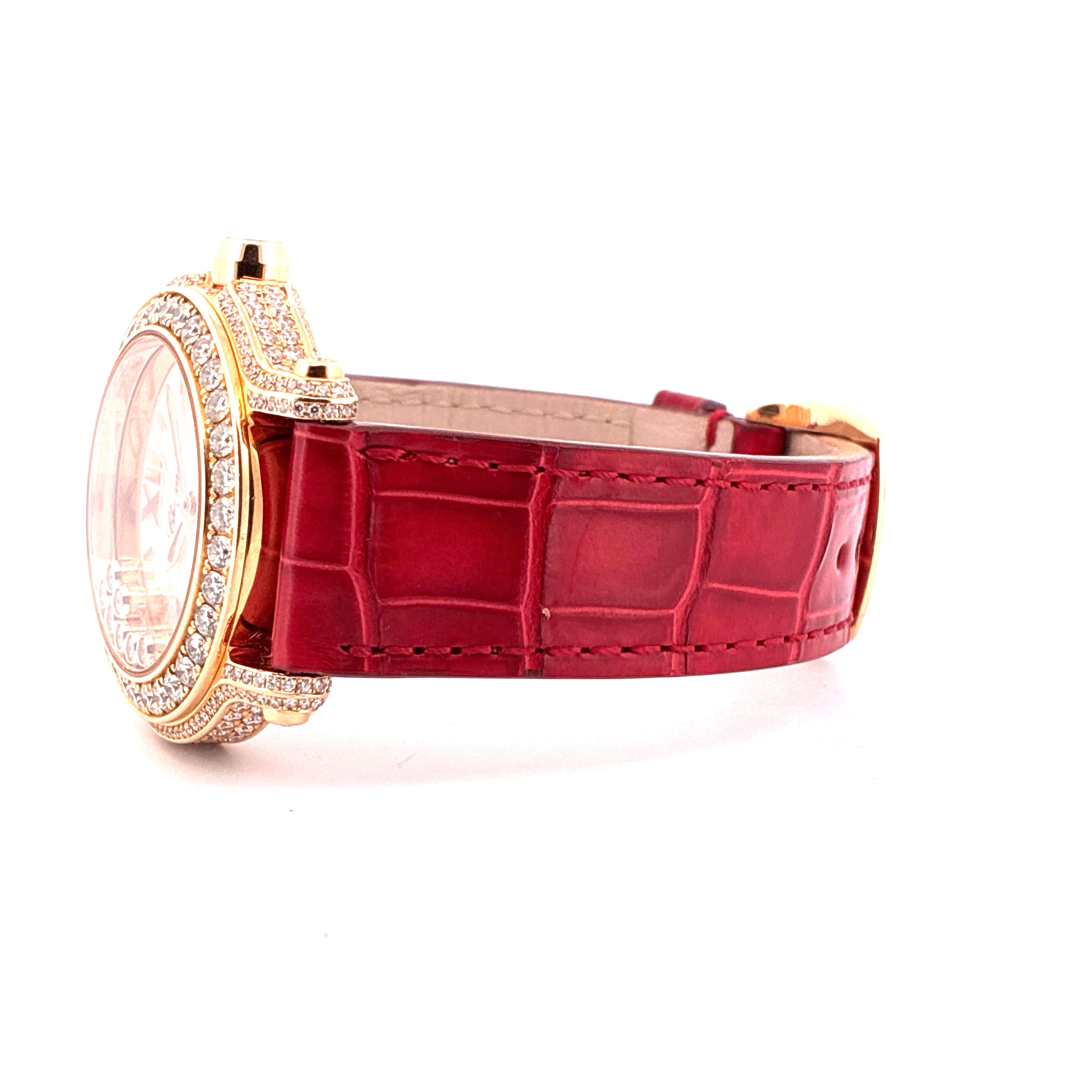 Happy Sport Quarz / MOP Dial / Diamonds / Red Gold / very rare / Box / Certificate of authenticity / Retail price EUR 74.000,00