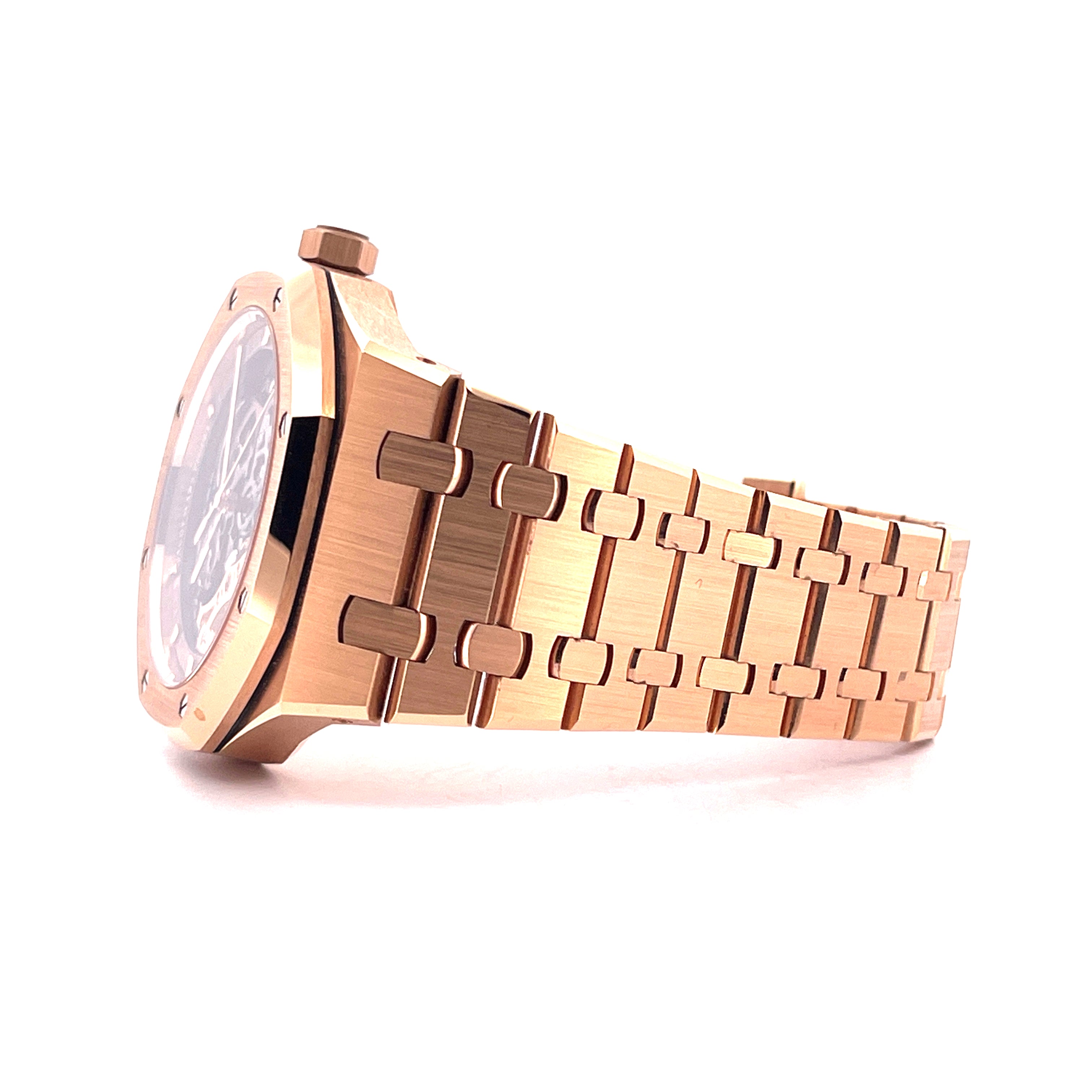 Royal Oak Double Balance Wheel Openworked Skeleton Roségold (Full Set) -2020-