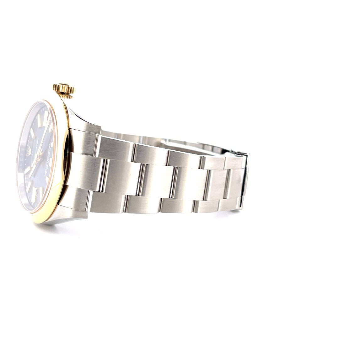 Oyster Perpetual 100 Years / BRAND NEW / rhodium dial / yellowgold bezel and crown