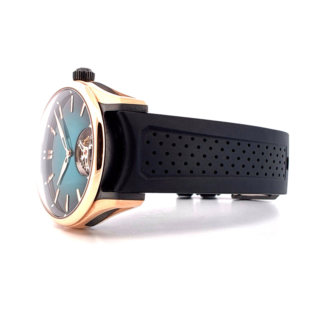 Moser Pioneer Tourbillon - Blue Lagoon Dial - zwei zusätzliche Armbänder - sehr guter Zustand (2024)