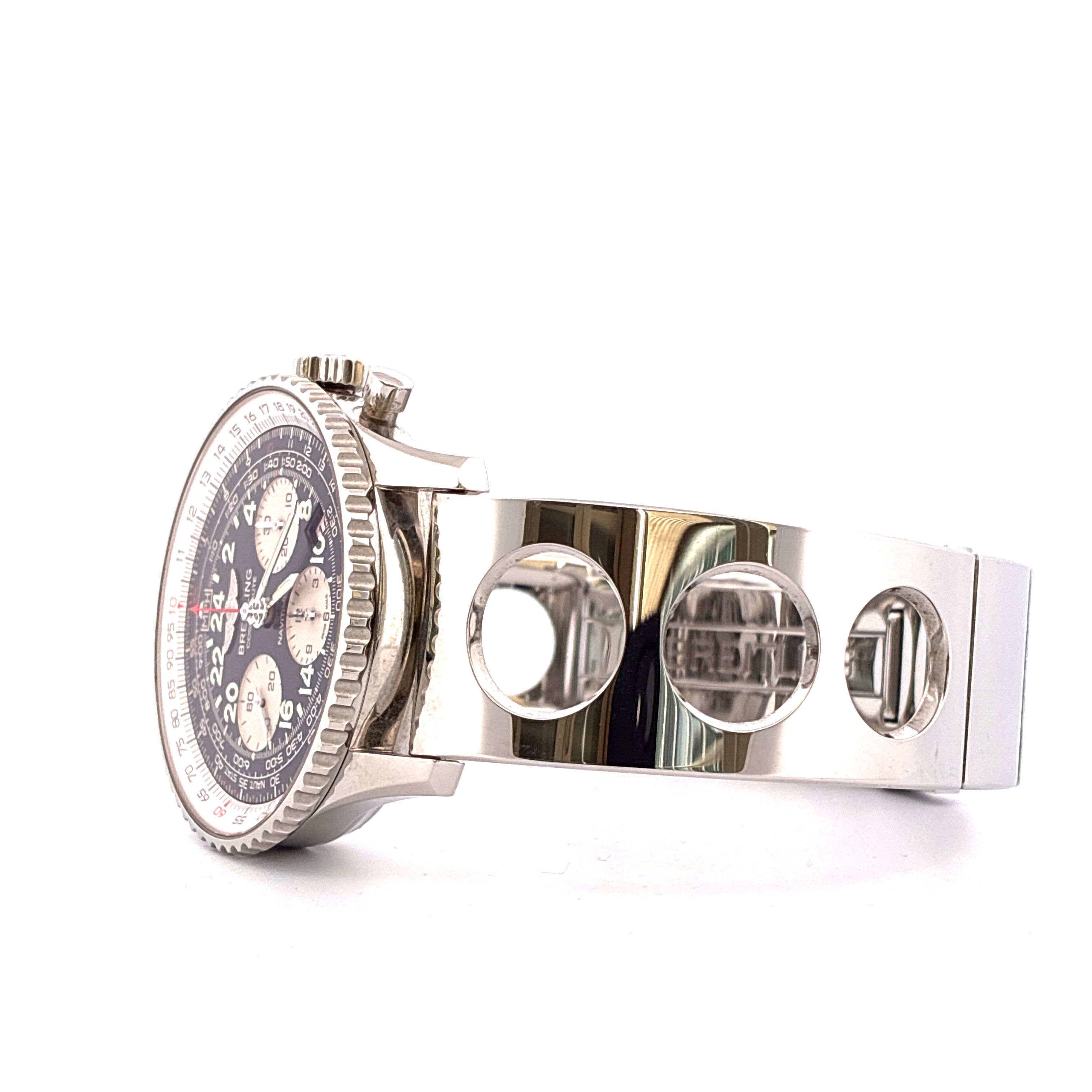 Navitimer Cosmonaute Steel Cuff Bracelet LIMITED EDITION 1.962 / incl Rubber Strap and Folding Clasp / very good Condt. / Premium Full Set / 2014